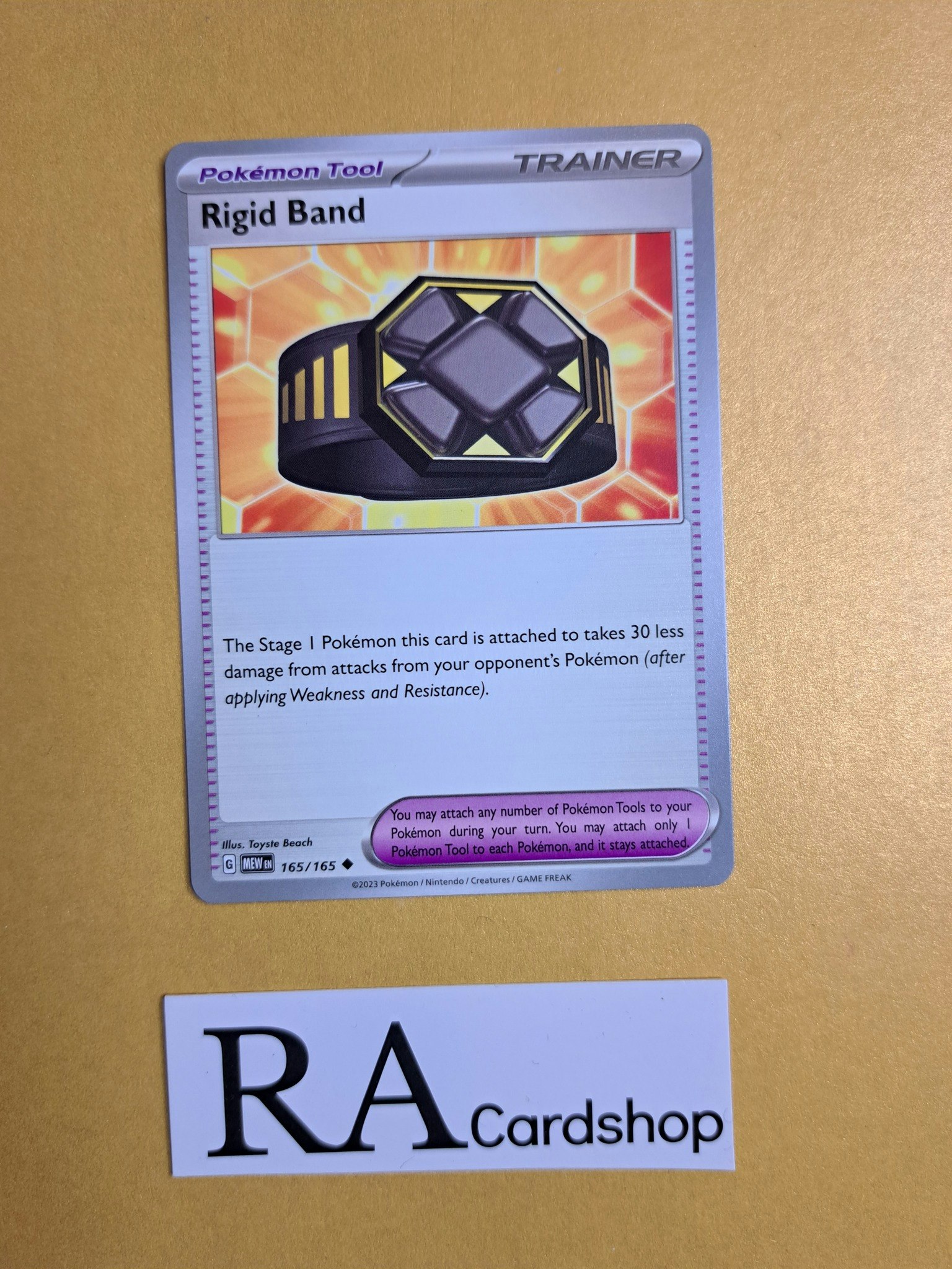 Rigid Band Uncommon 165/165 Pokemon 151