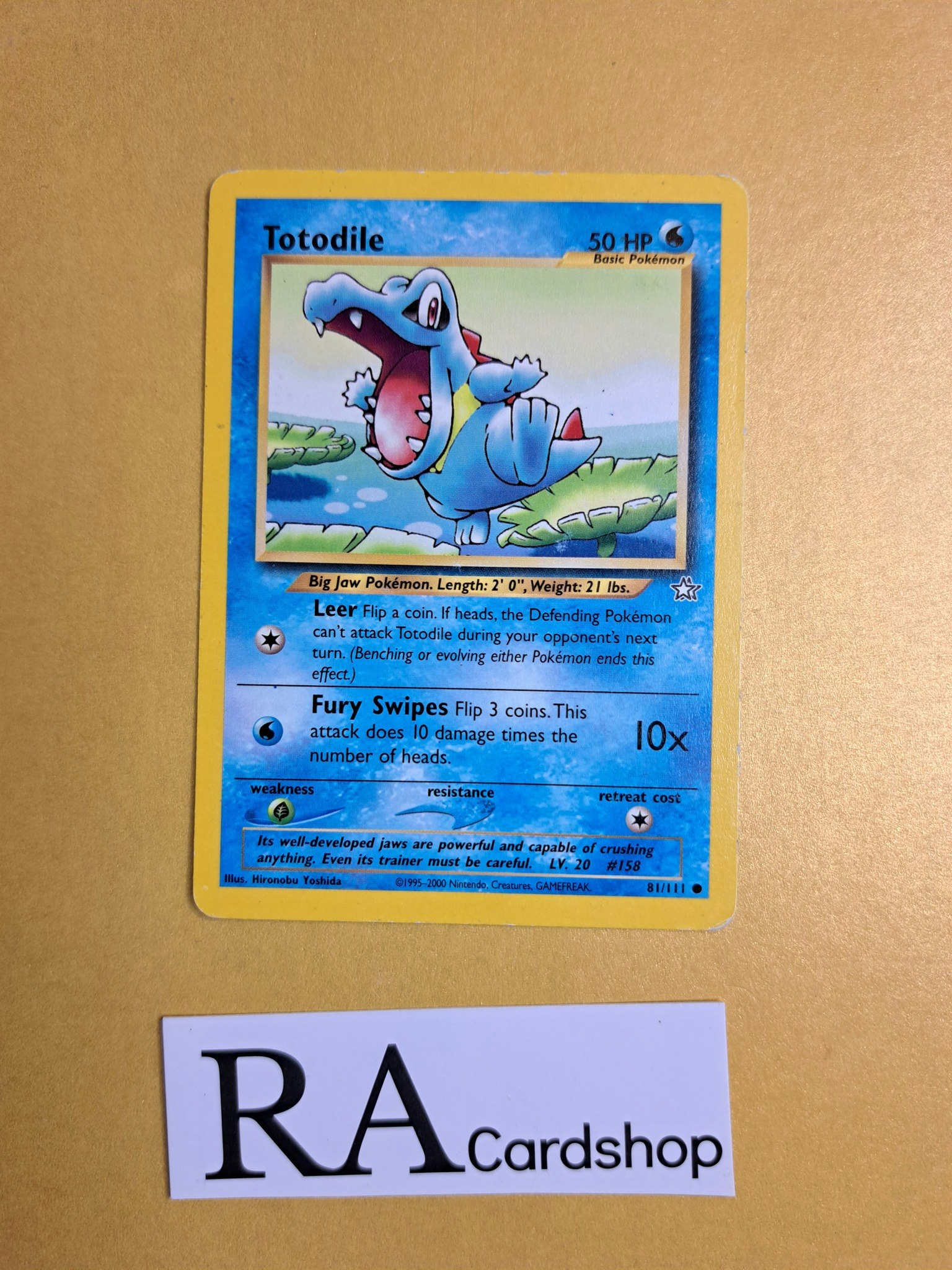 Totodile Common 81/111 Neo Genesis Pokemon