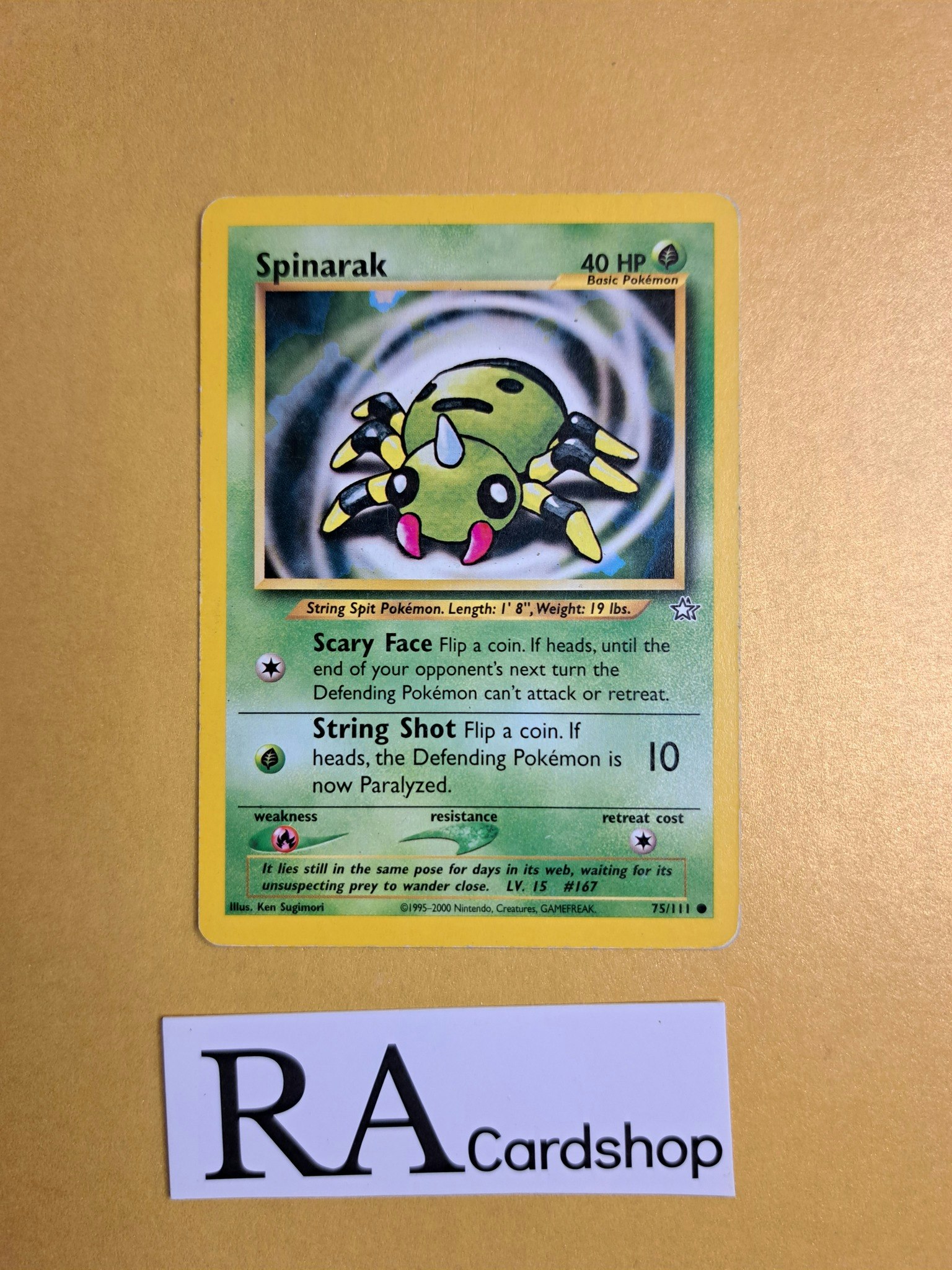 Spinarak Common 75/111 Neo Genesis Pokemon