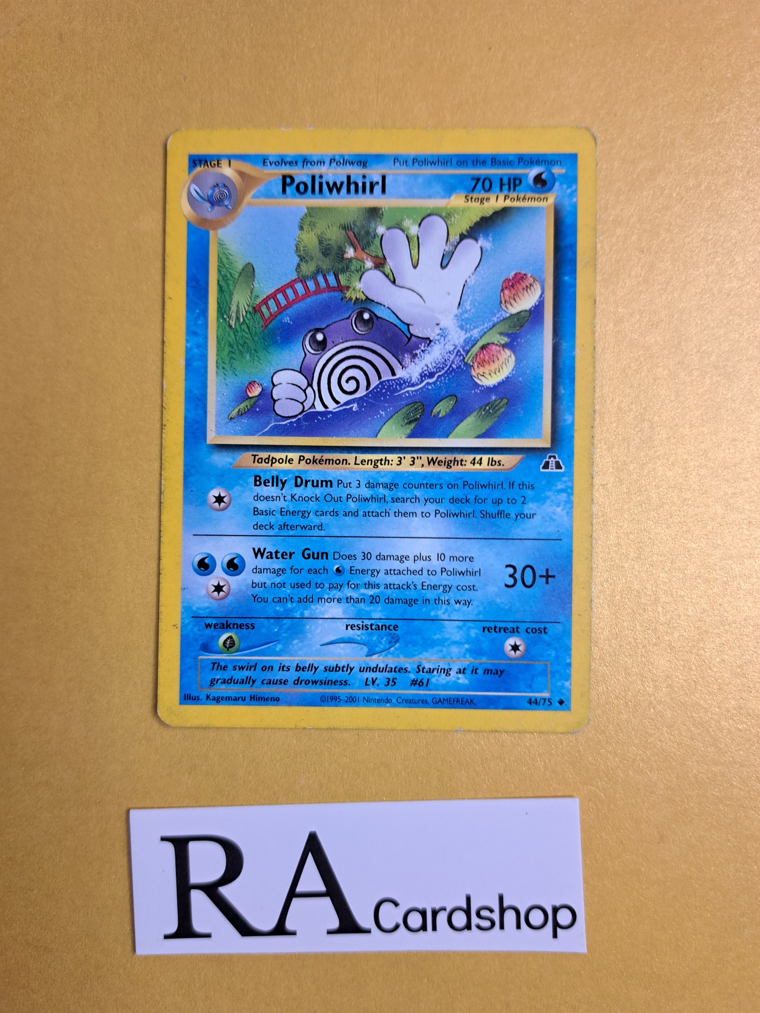 Poliwhirl Uncommon 44/75 Neo Discovery Pokemon