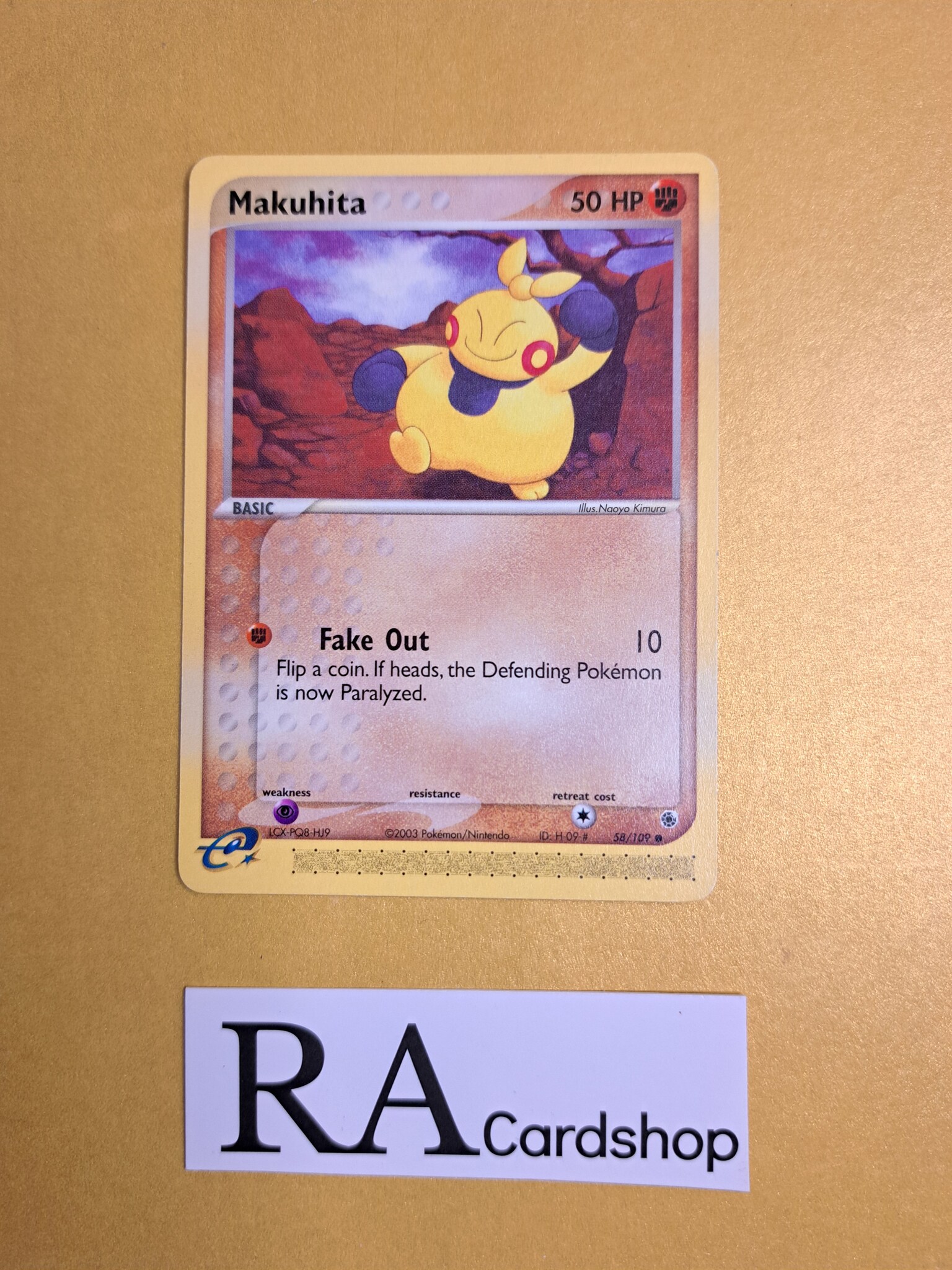 Makuhita Common 58/109 Ex Ruby & Sapphire Pokemon