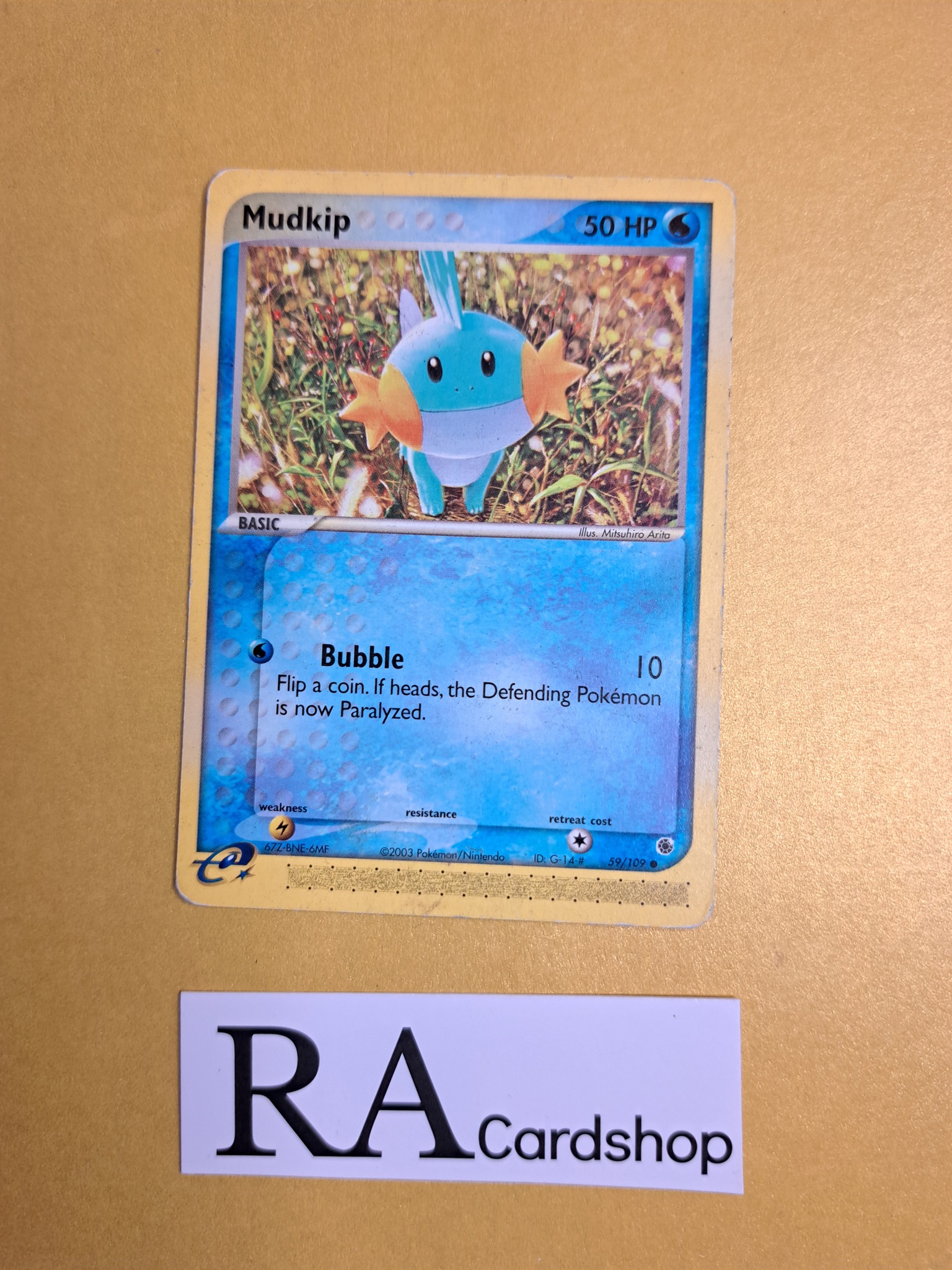 Mudkip Common 59/109 Ex Ruby & Sapphire Pokemon