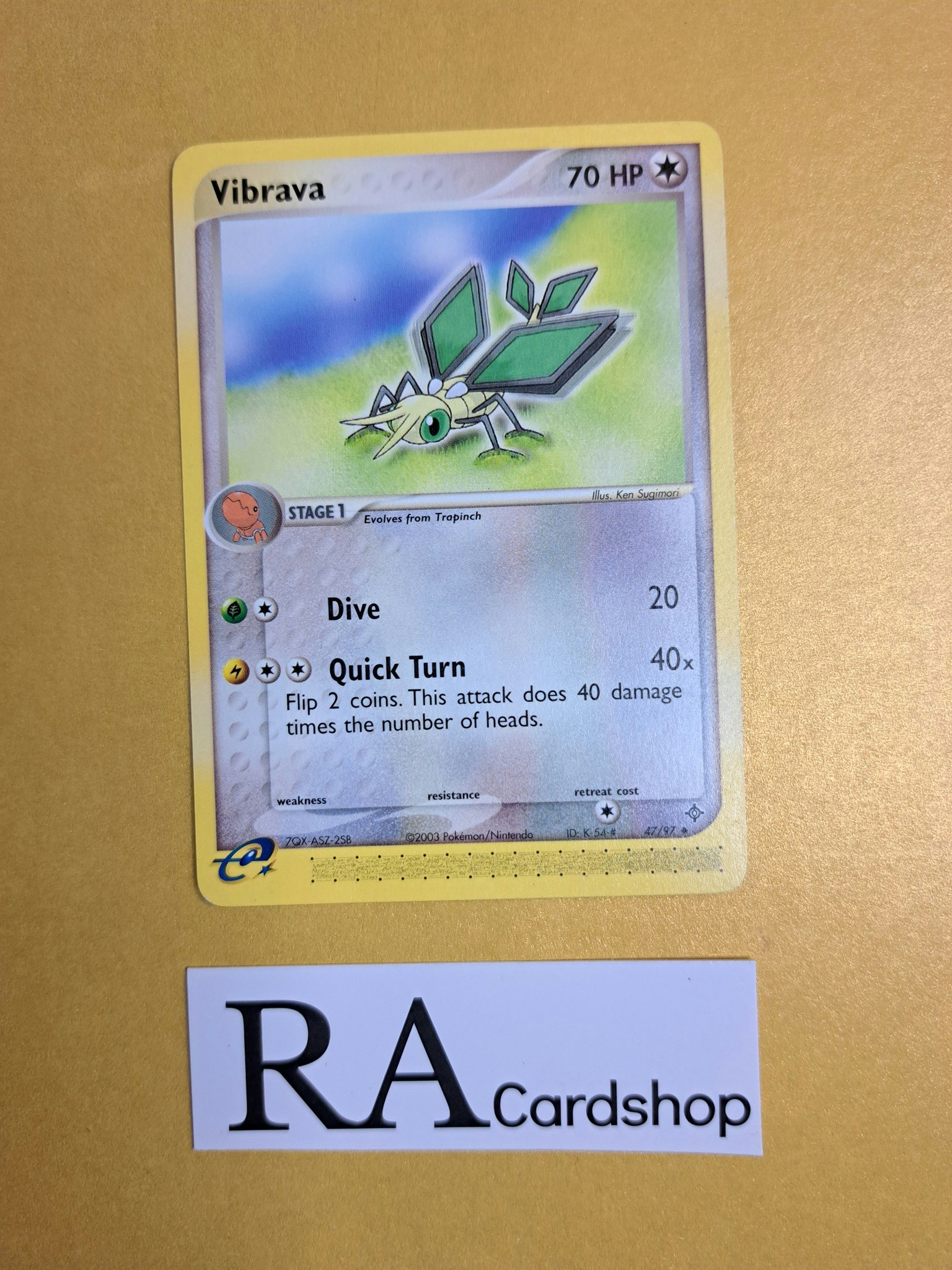 Vibrava (2) Uncommon 47/97 Ex Dragon Pokemon