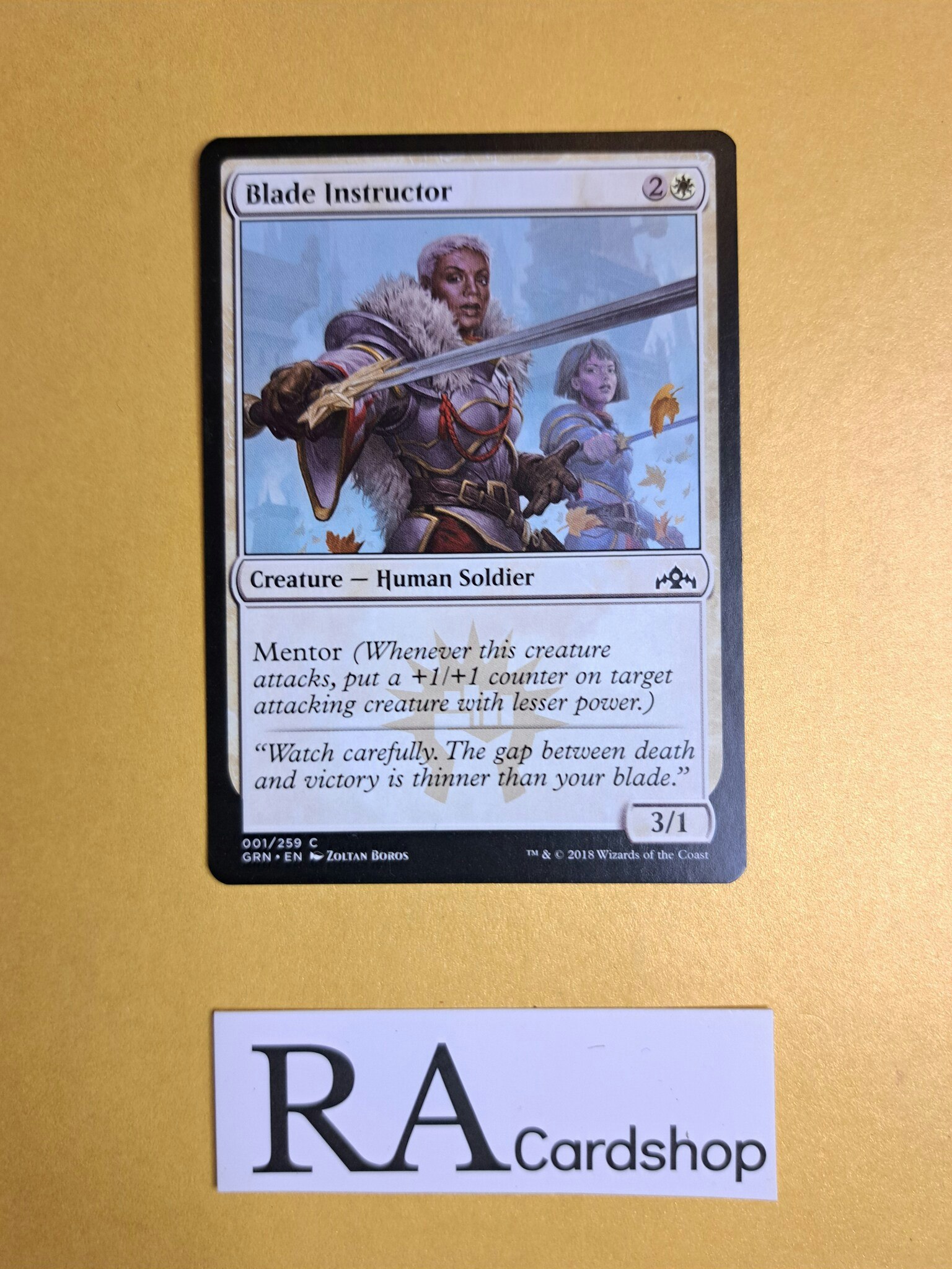 Blade Instructor Common 001/259 Guilds of Ravnica (GRN) Magic the Gathering