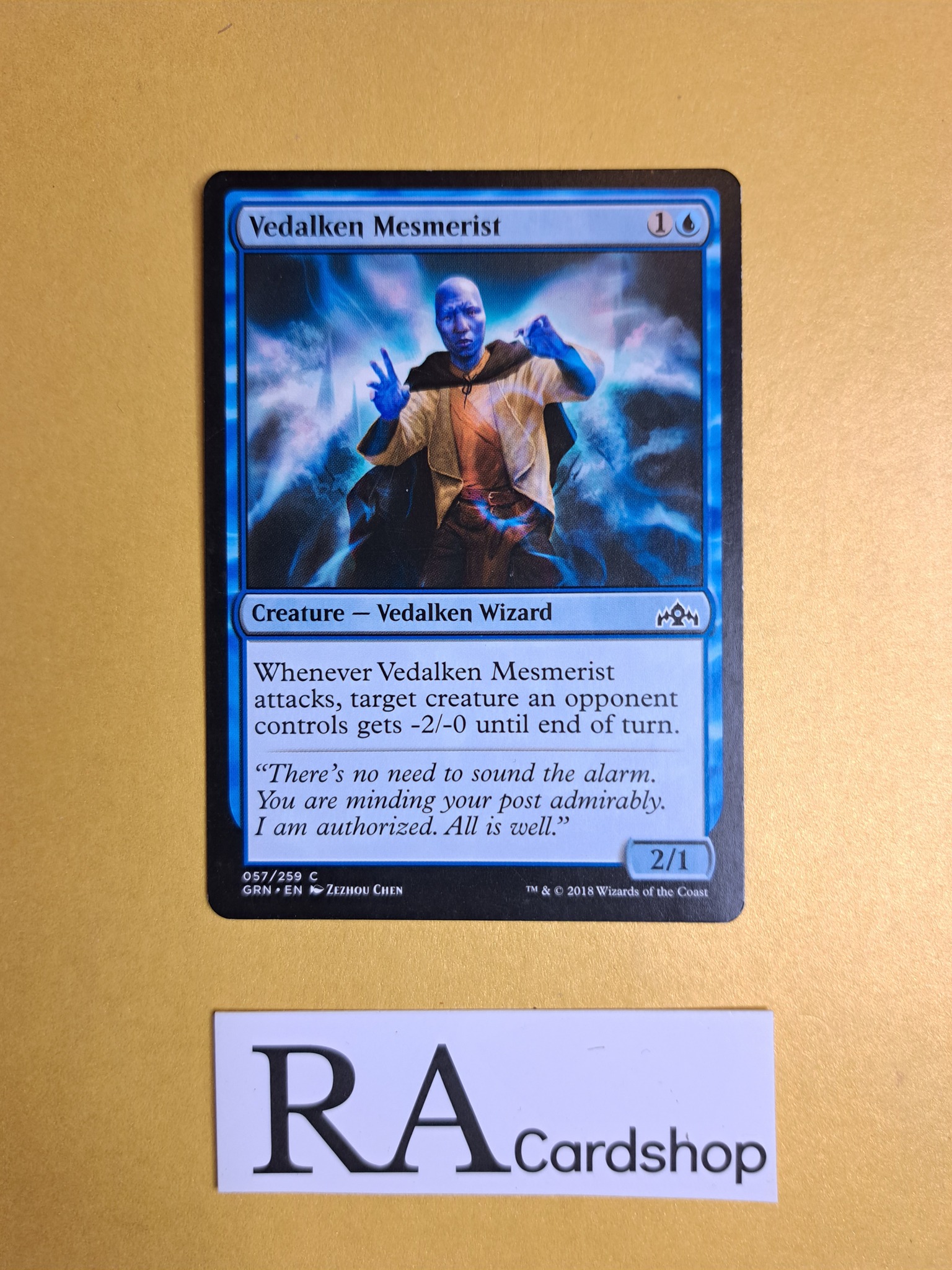 Vedalken Mesmerist Common 057/259 Guilds of Ravnica Magic the Gathering