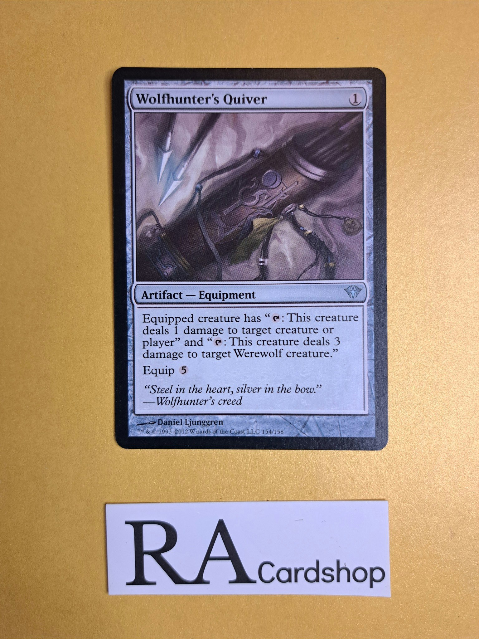 Wolfhunters Quiver Uncommon 154/158 Dark Ascension Magic the Gathering