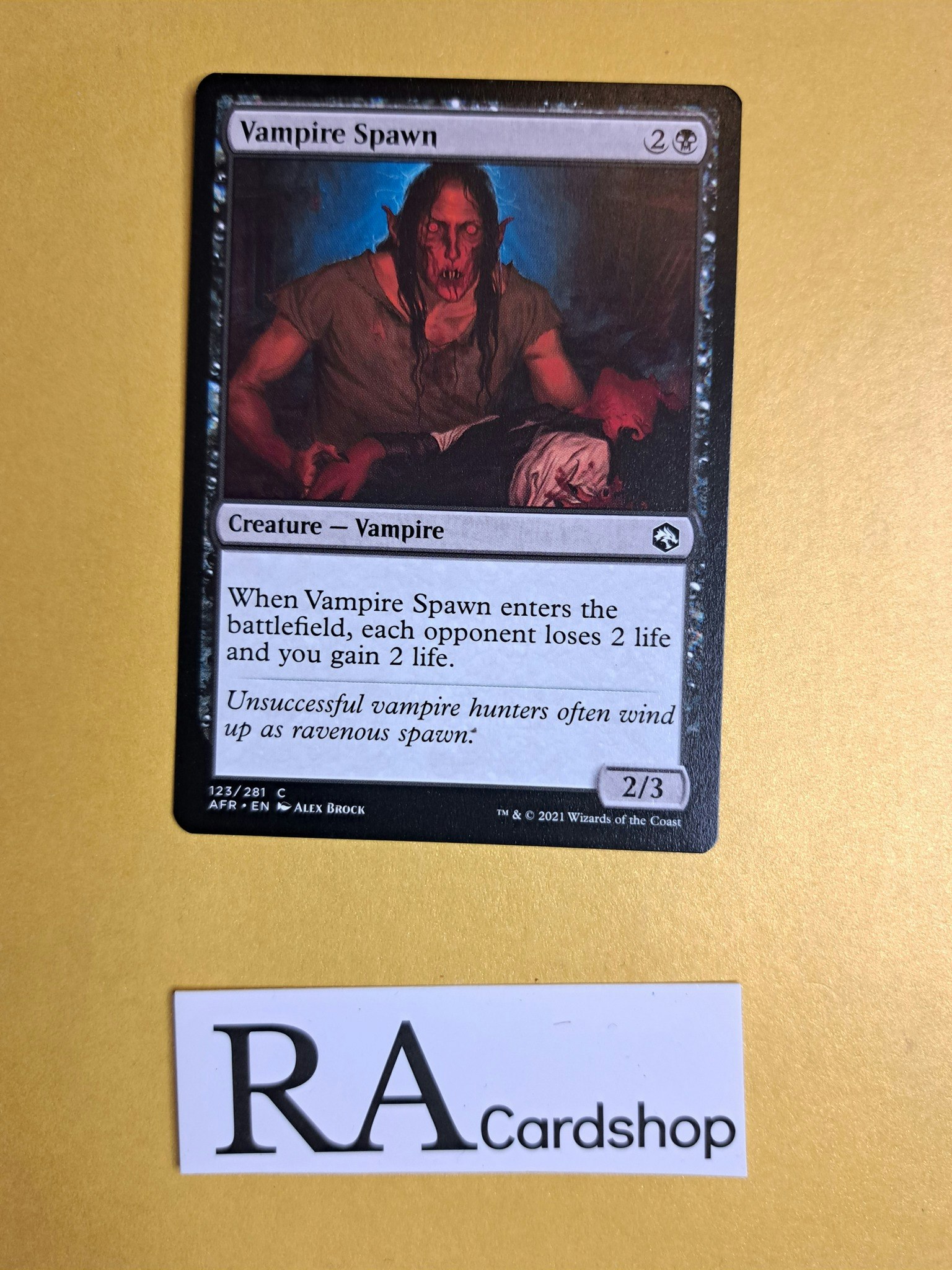 Vampire Spawn Common 123/281 Adventures in the Forgotten Realms Magic the Gathering