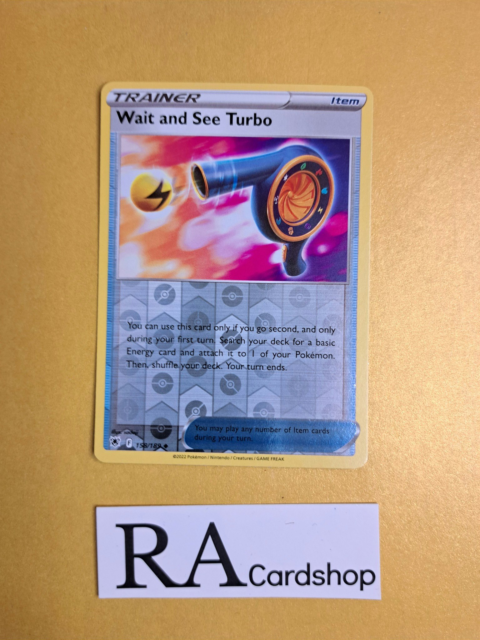 Wait and See Turbo Reverse Holo Uncommon 158/189 Astral Radiance Pokemon
