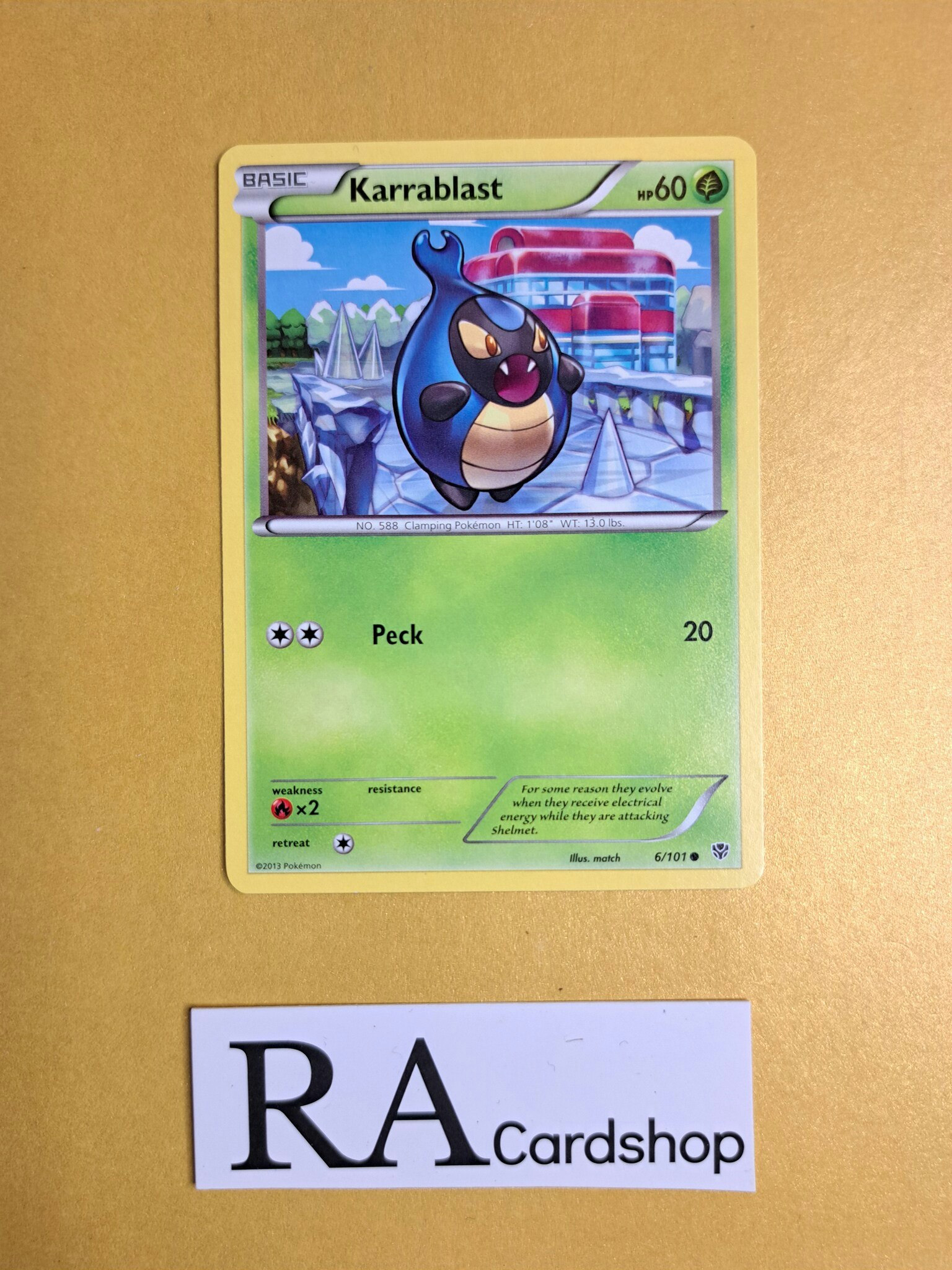 Karrablast Common 6/101 Plasma Blast Pokemon