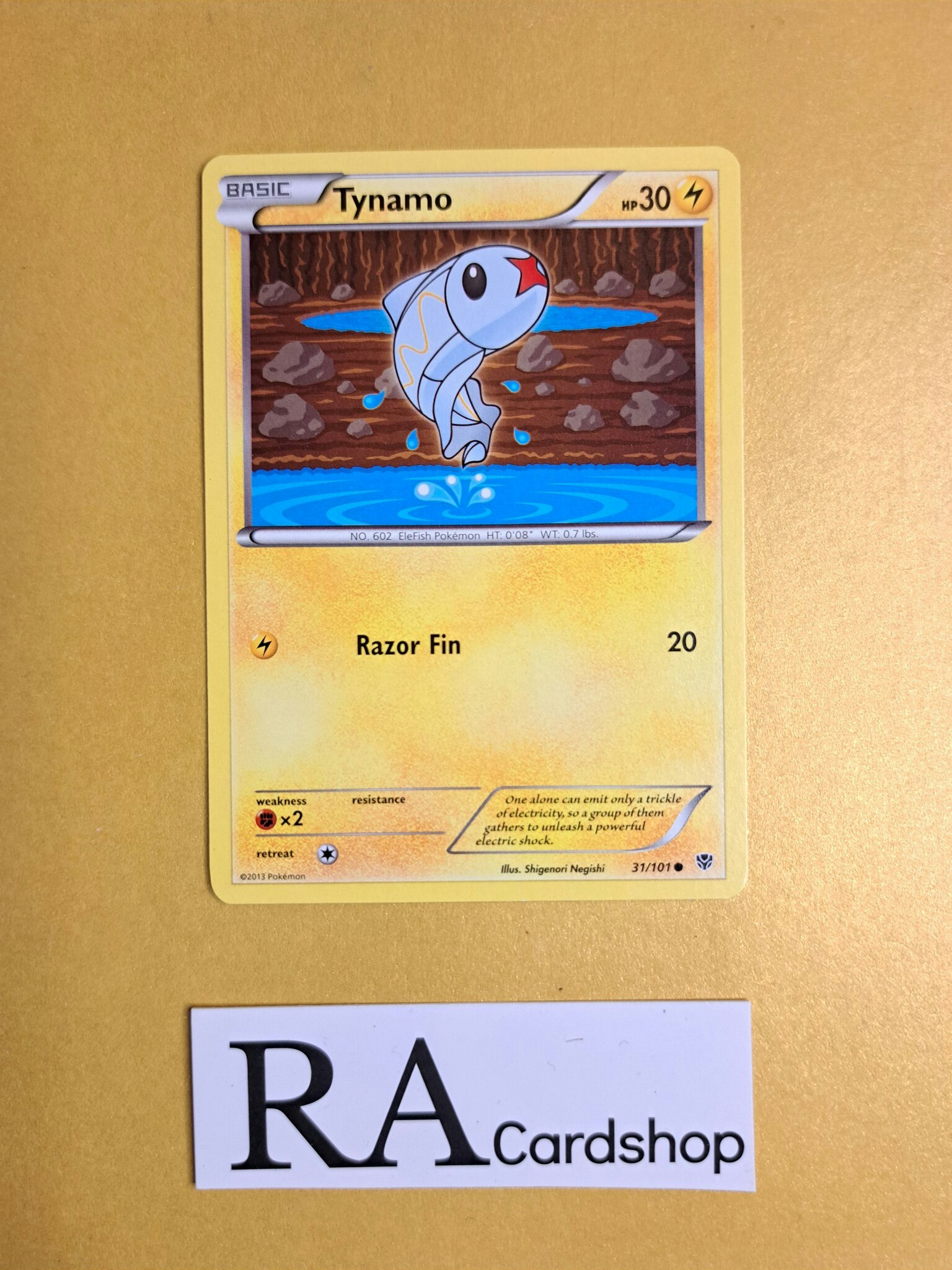 Tynamo Common 31/101 Plasma Blast Pokemon