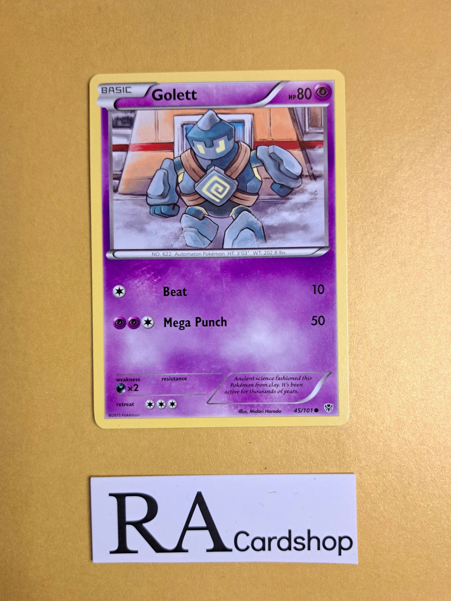 Golett Common 45/101 Plasma Blast Pokemon