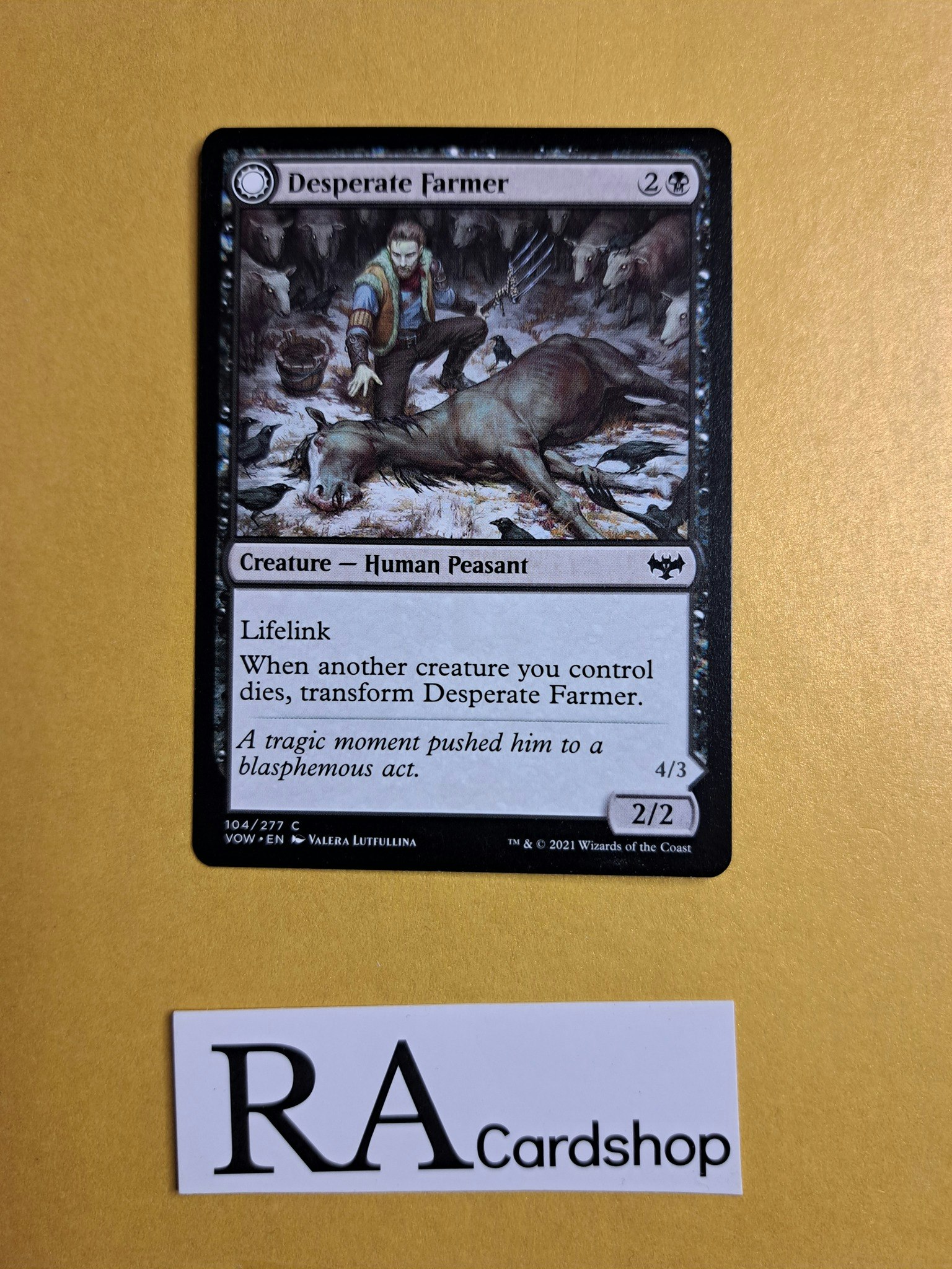 Desperate Farmer / Depraved Haverster Common 104/277 Innistrad: Crimson Vow (VOW) Magic the Gathering