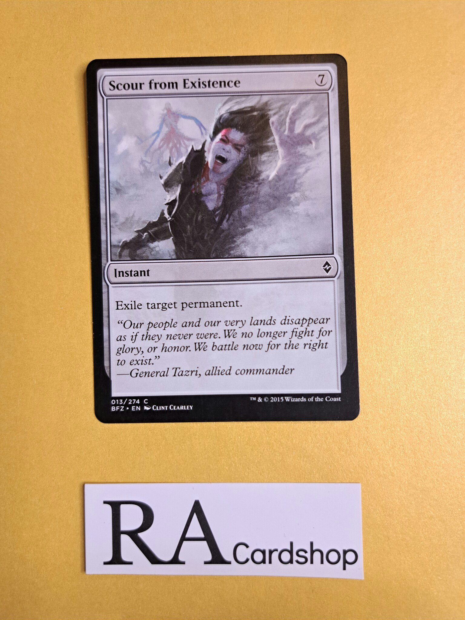 Scour from Existence Common 013/274 Battle for Zendikar (BFZ) Magic the Gathering