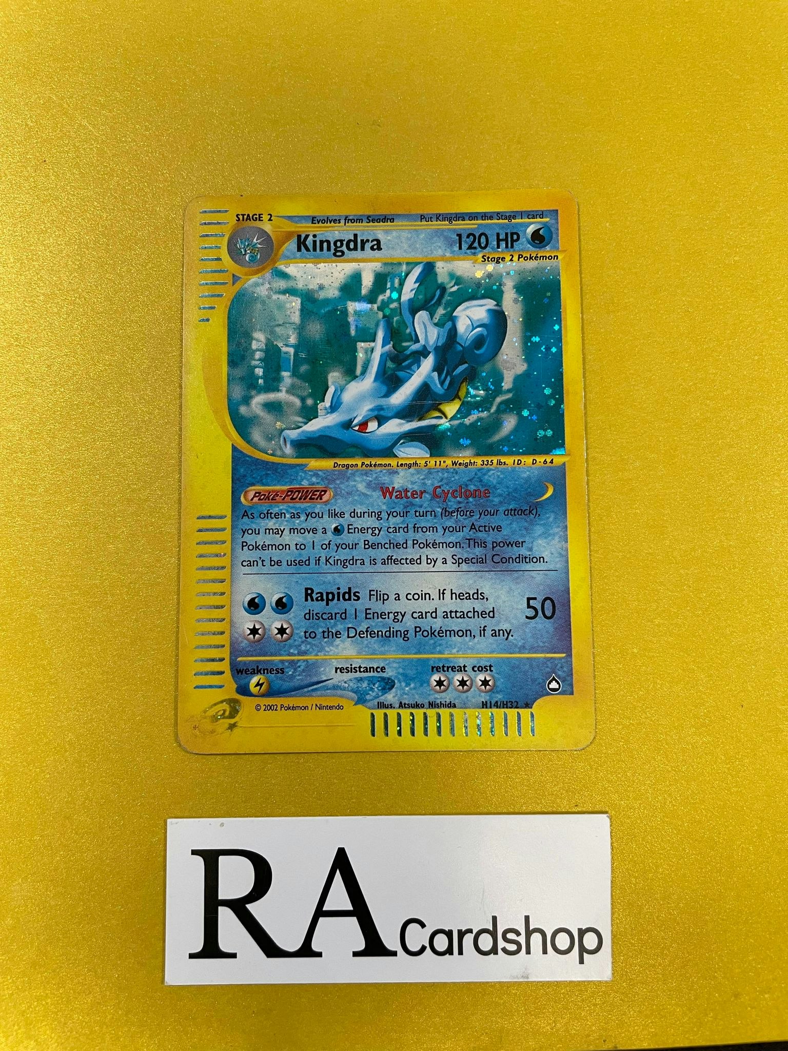 Kingdra Holo Rare H14/H32 Aquapolis Pokemon