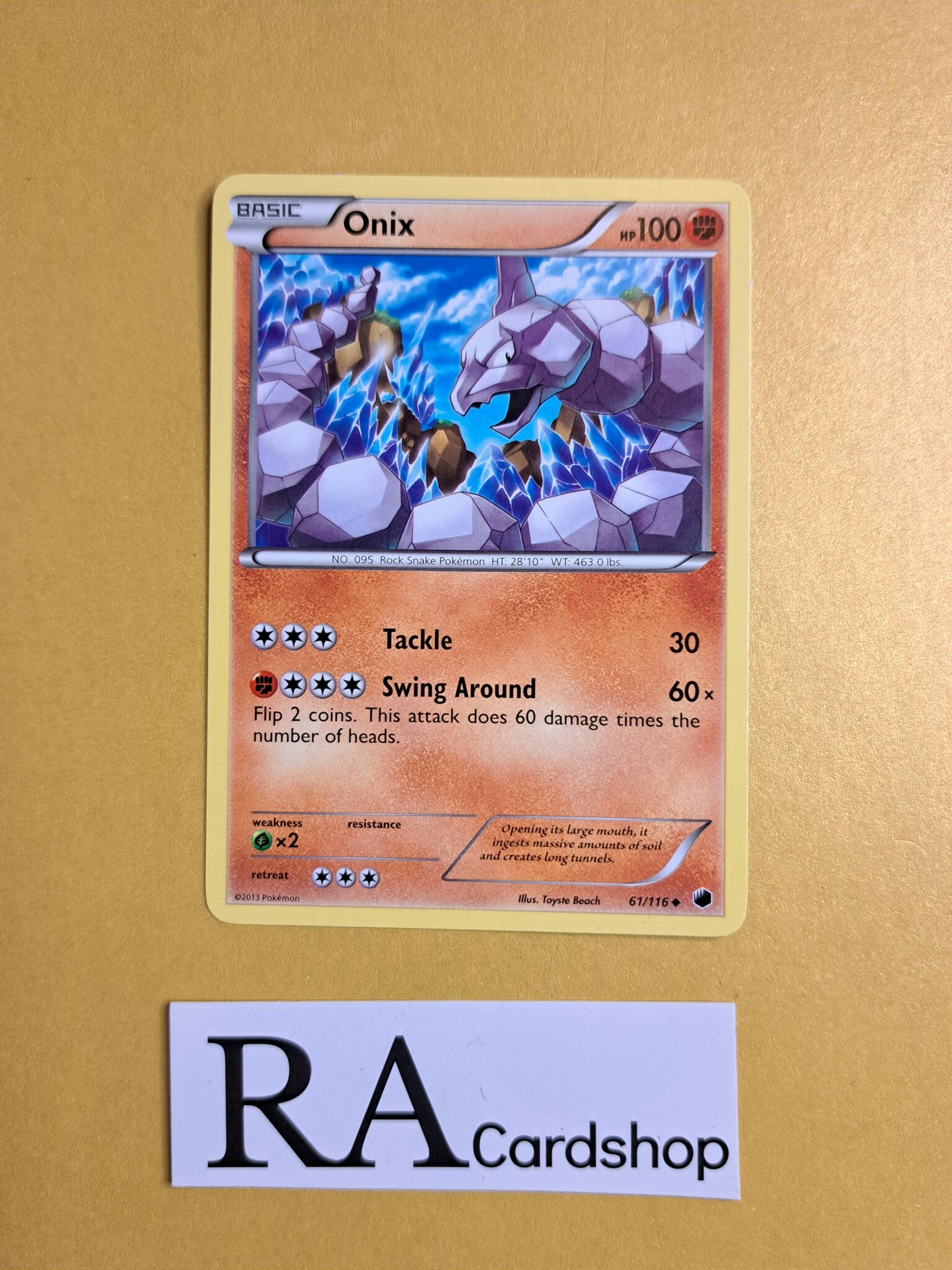 Onix Uncommon 61/116 Plasma Freeze Pokemon