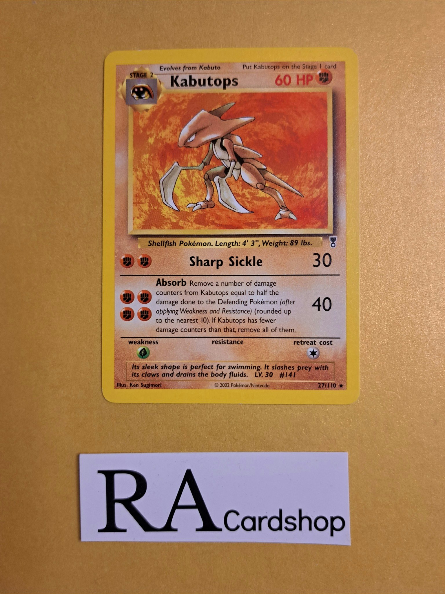 Kabutops Rare 27/110 Legendary Collection Pokemon