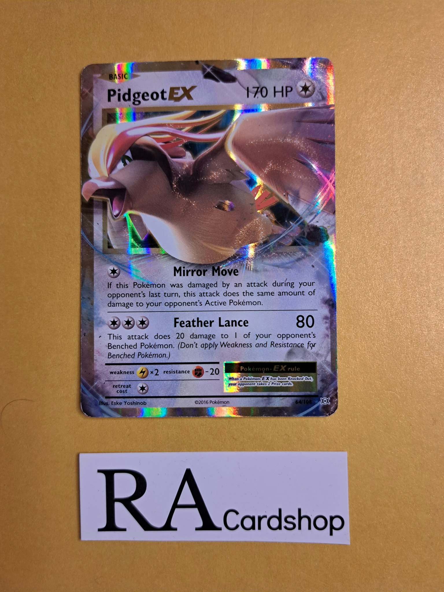 Pidgeot EX 64/108 Evolutions Pokemon