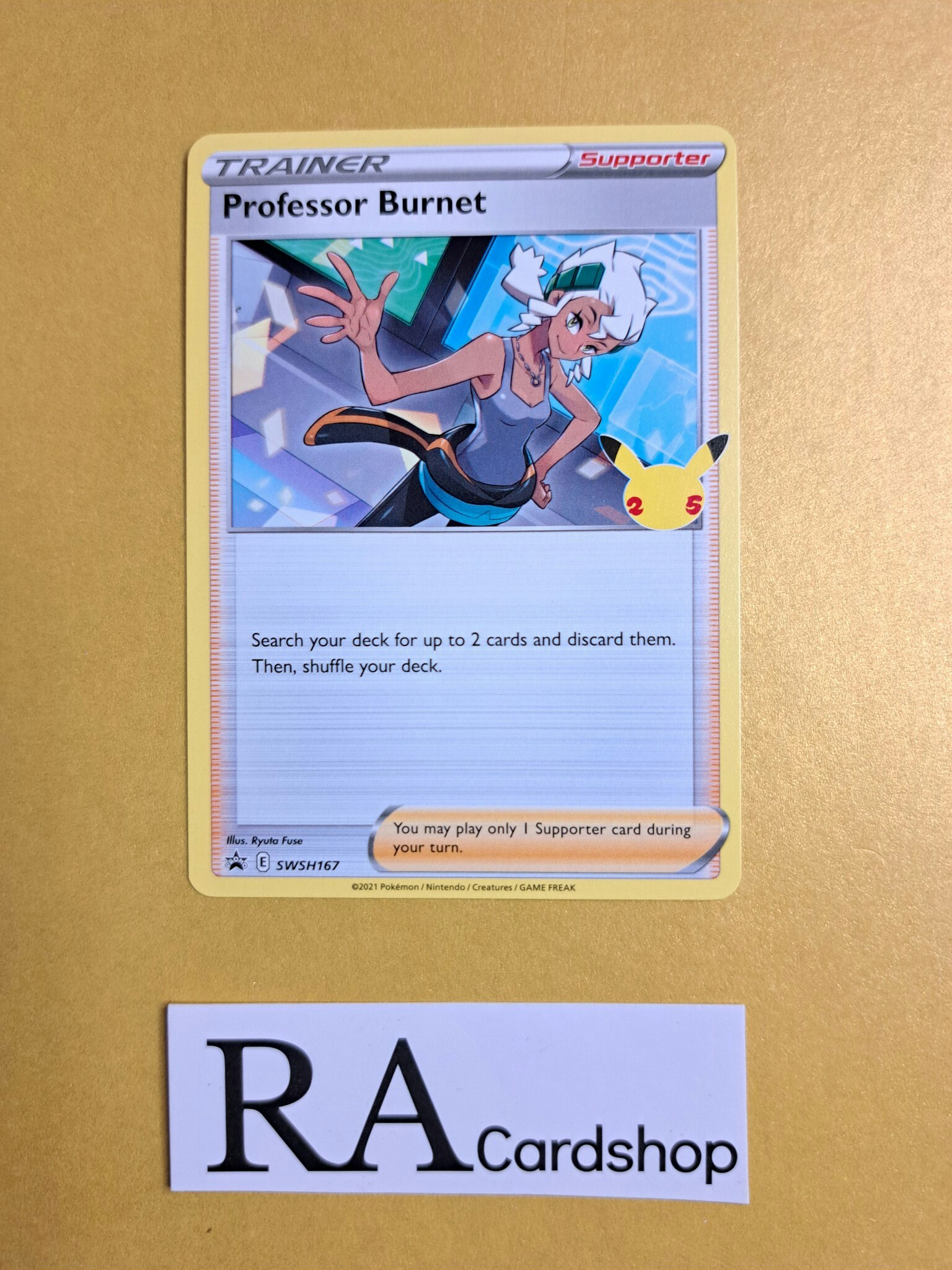 Professor Burnet SWSH167 Black Star Promo Pokemon