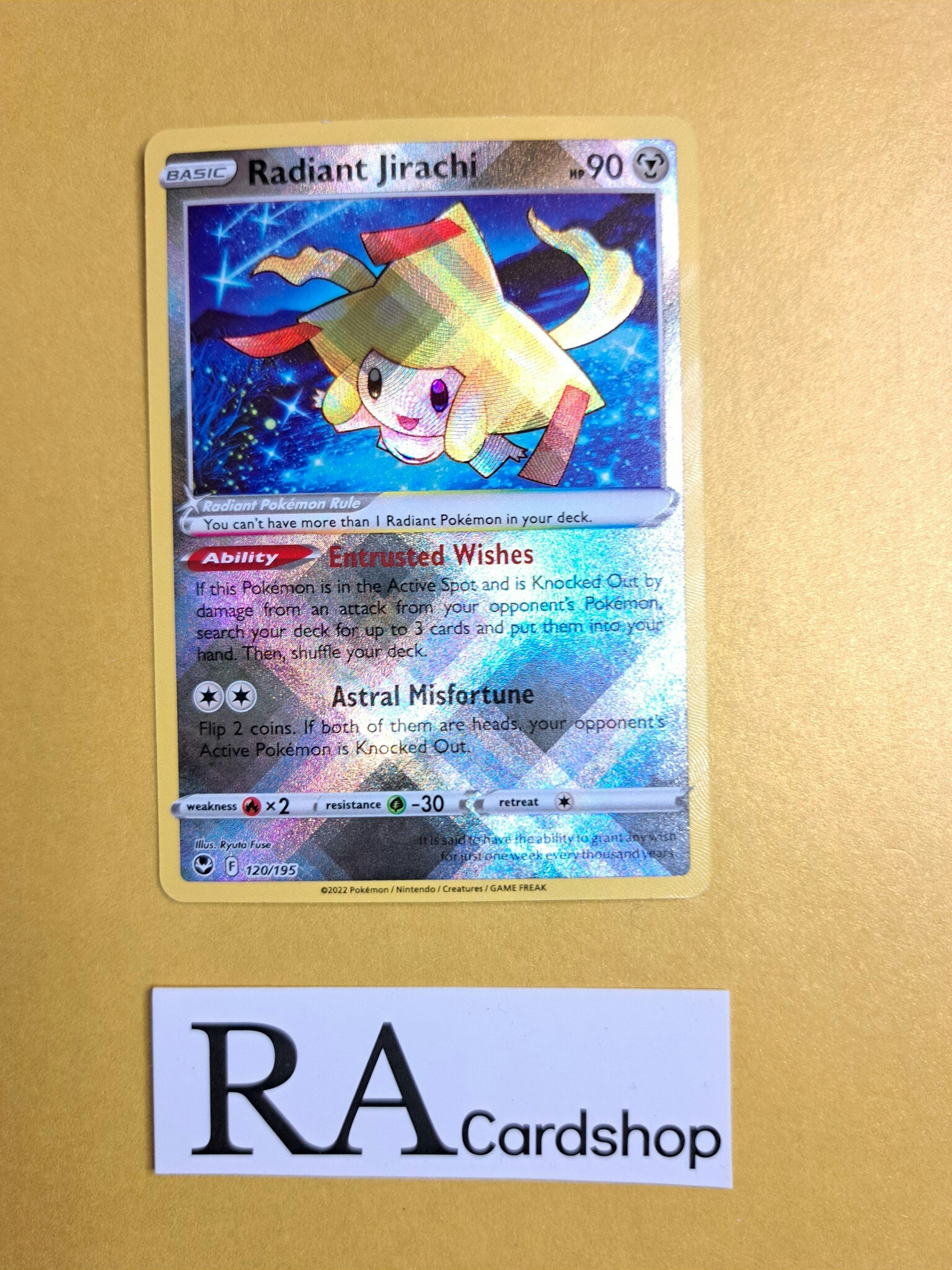 Radiant Jirachi 120/195 Silver Tempest Pokemon