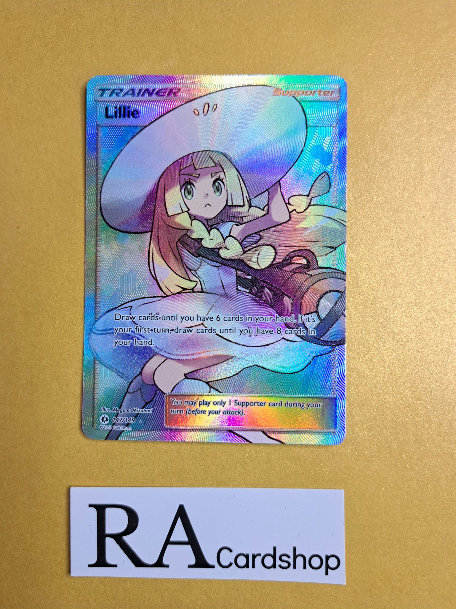 Lillie 147/149 Full Art Trainer Sun & Moon Pokemon