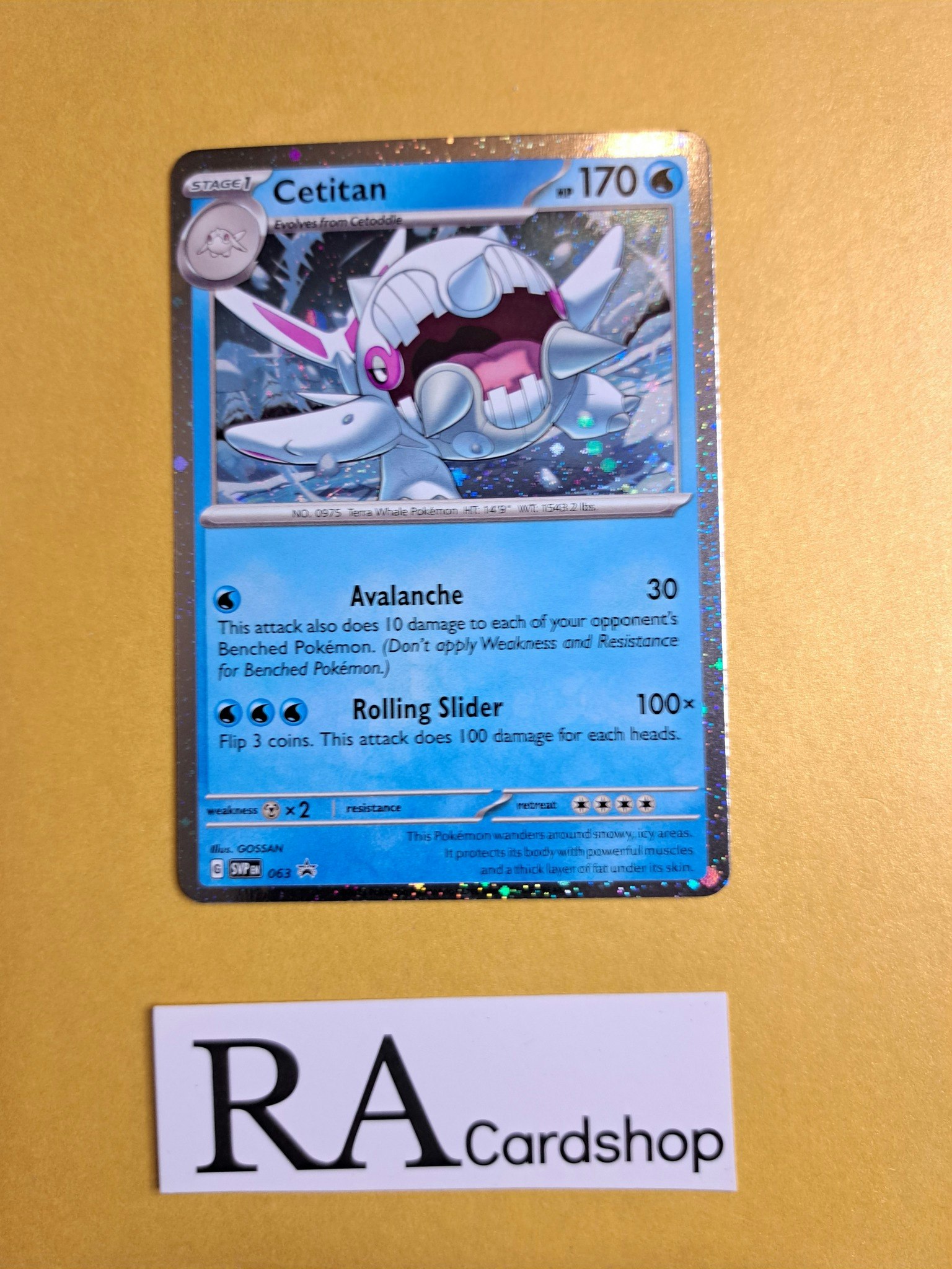 Cetitan Holo 063 Scarlet & Violet Black Star Promo Pokemon