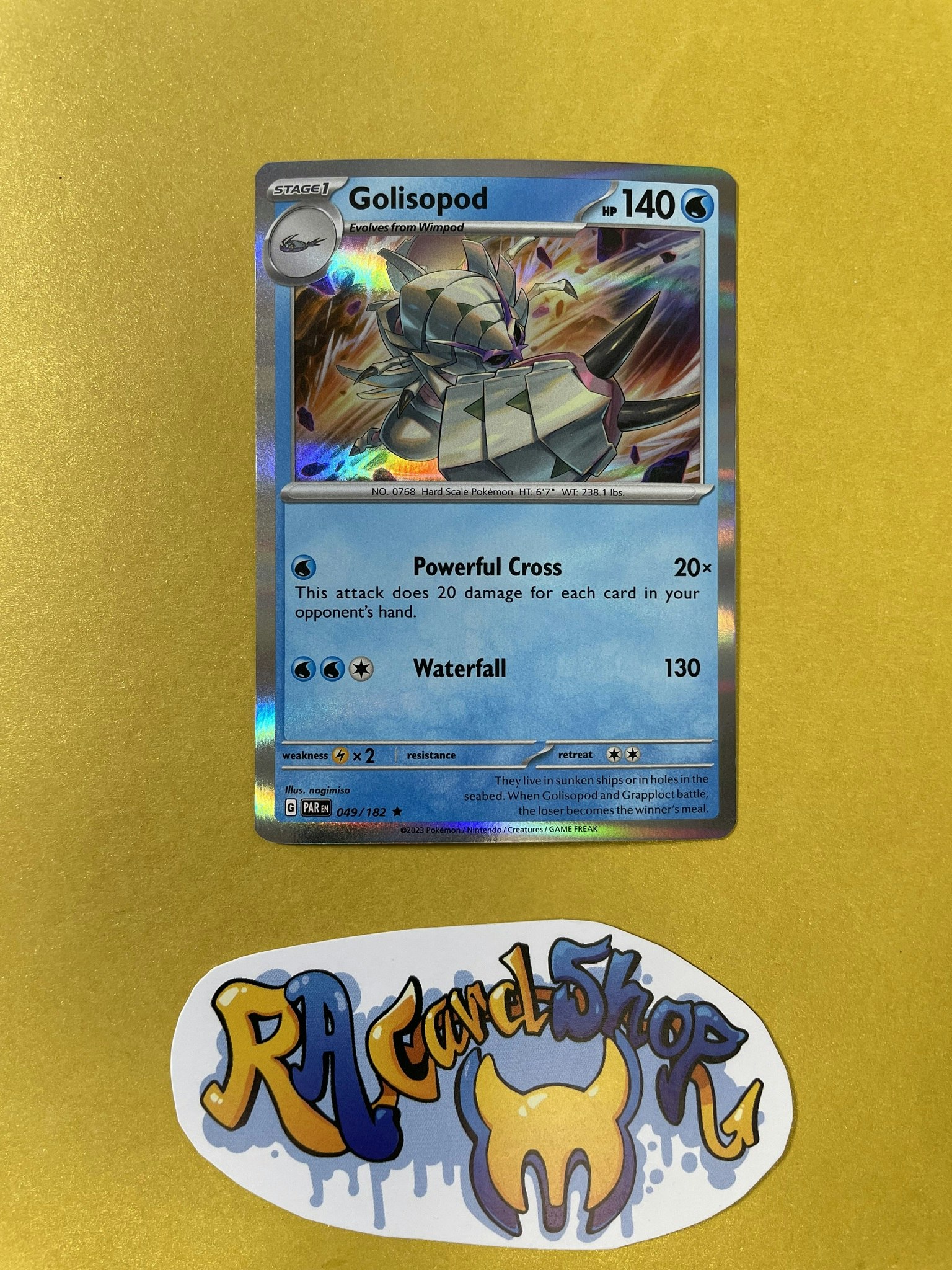 Golisopod Holo Rare 049/182 Paradox Rift Pokemon