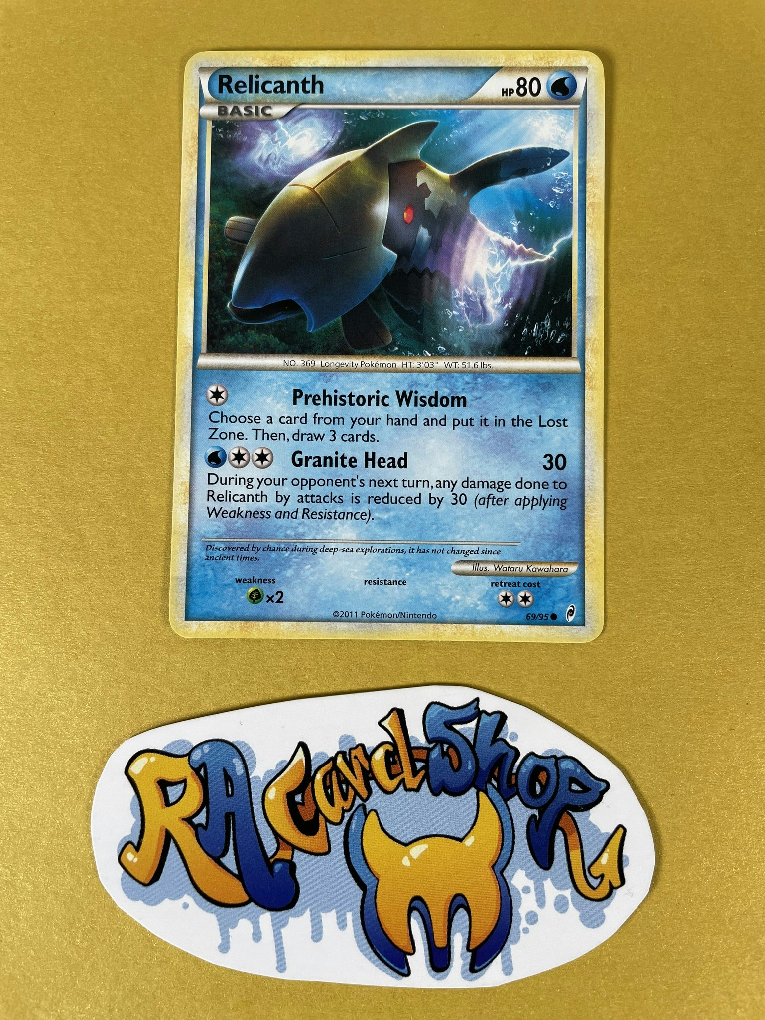 Relicanth Common 69/95 Call of Legends Pokemon
