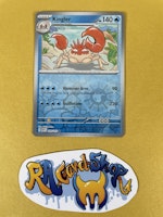 Kingler Reverse Holo Uncommon 099/165 Pokemon 151