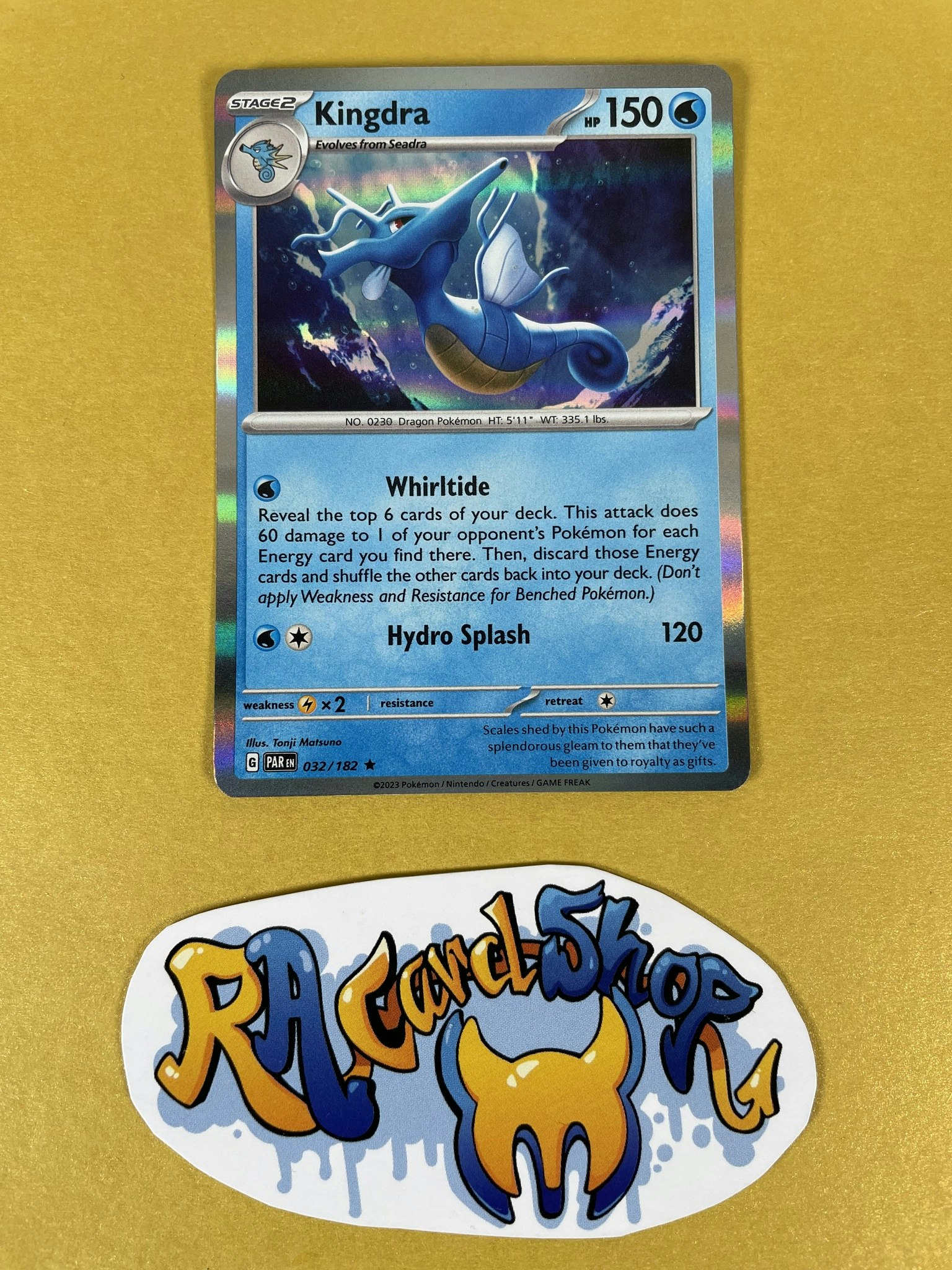 Kingdra Holo Rare 032/182 Paradox Rift Pokemon