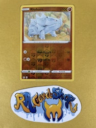 Rhyhorn Reverse Holo Common 096/202 Sword & Shield Pokemon
