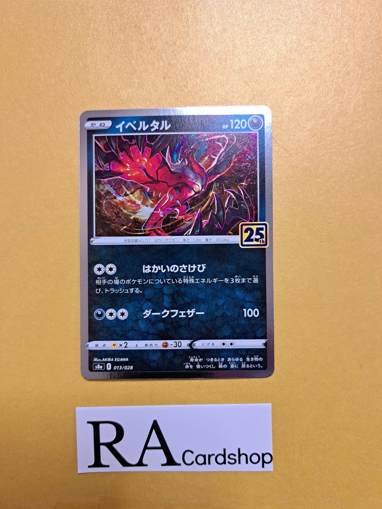 Yveltal Holo 013/028 25th Anniversary Collection s8a Pokemon