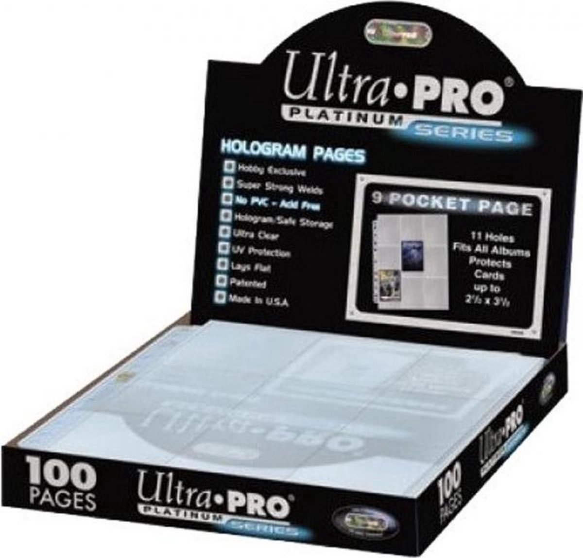 Ultra Pro Platinum Series Binder Pages 1 st
