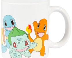Pokemon Squirtle, Charmander, Bulbasaur, Pikachu Mug