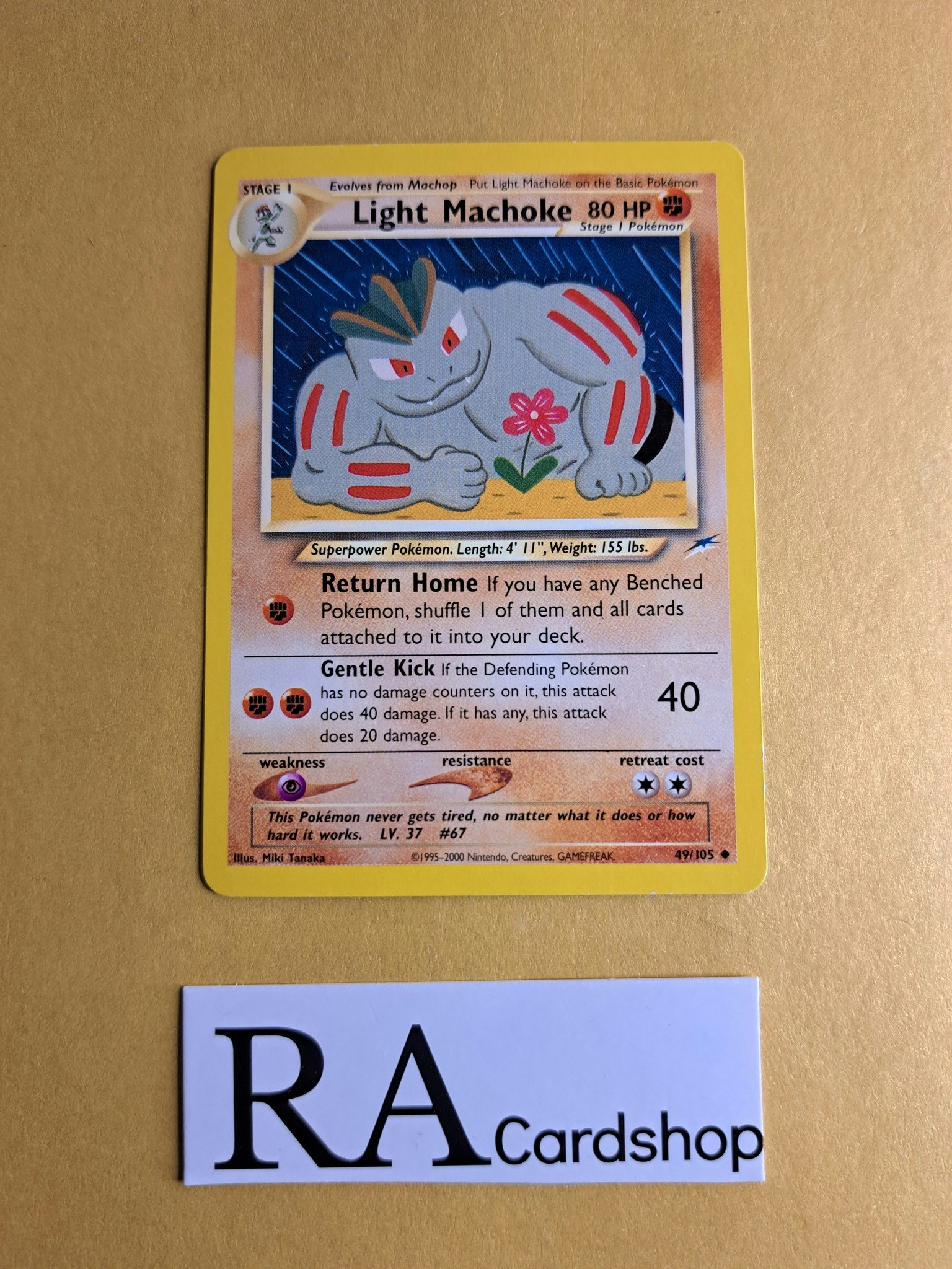 Light Machoke Uncommon 49/105 Neo Destiny Pokemon