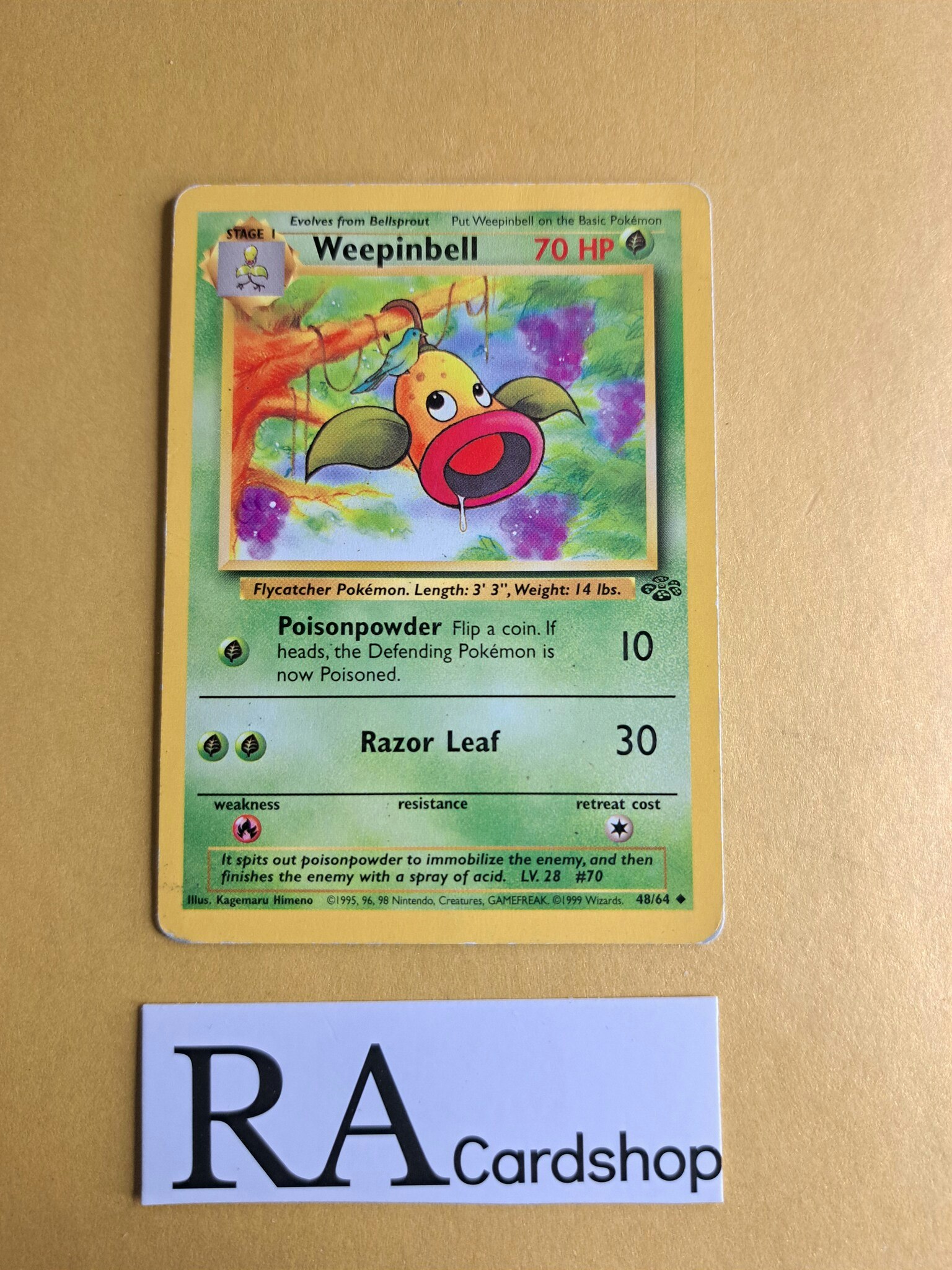 Weepinbell Uncommon 48/64 Jungle Pokemon (1)