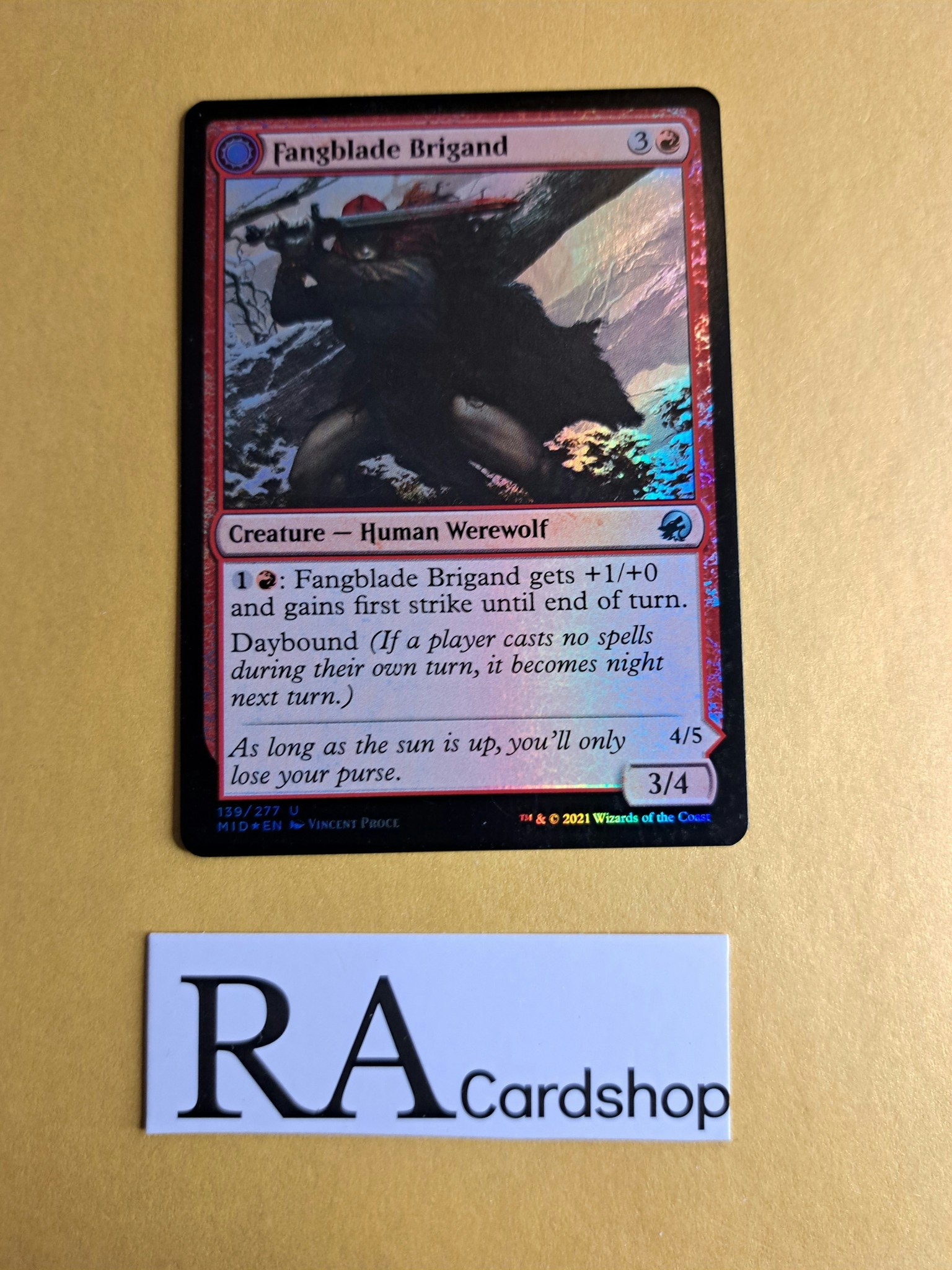 Fangblade Bridang / Fangblade Eviscerator Rare 139/277 Adventures in the Forgotten Realms Magic the Gathering