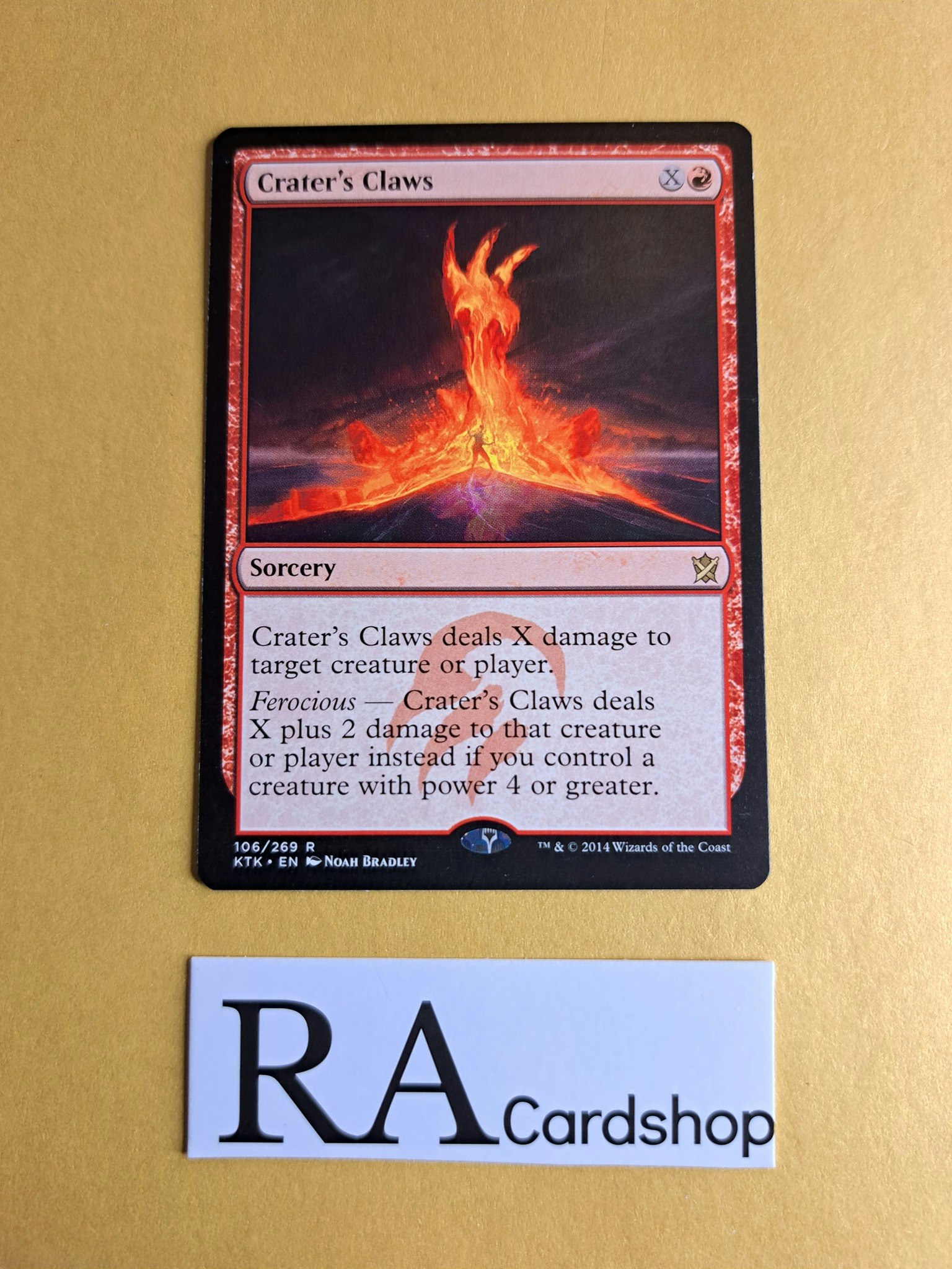 Craters Claws Rare 106/269 Khans of Tarkir (KTK) Magic the Gathering
