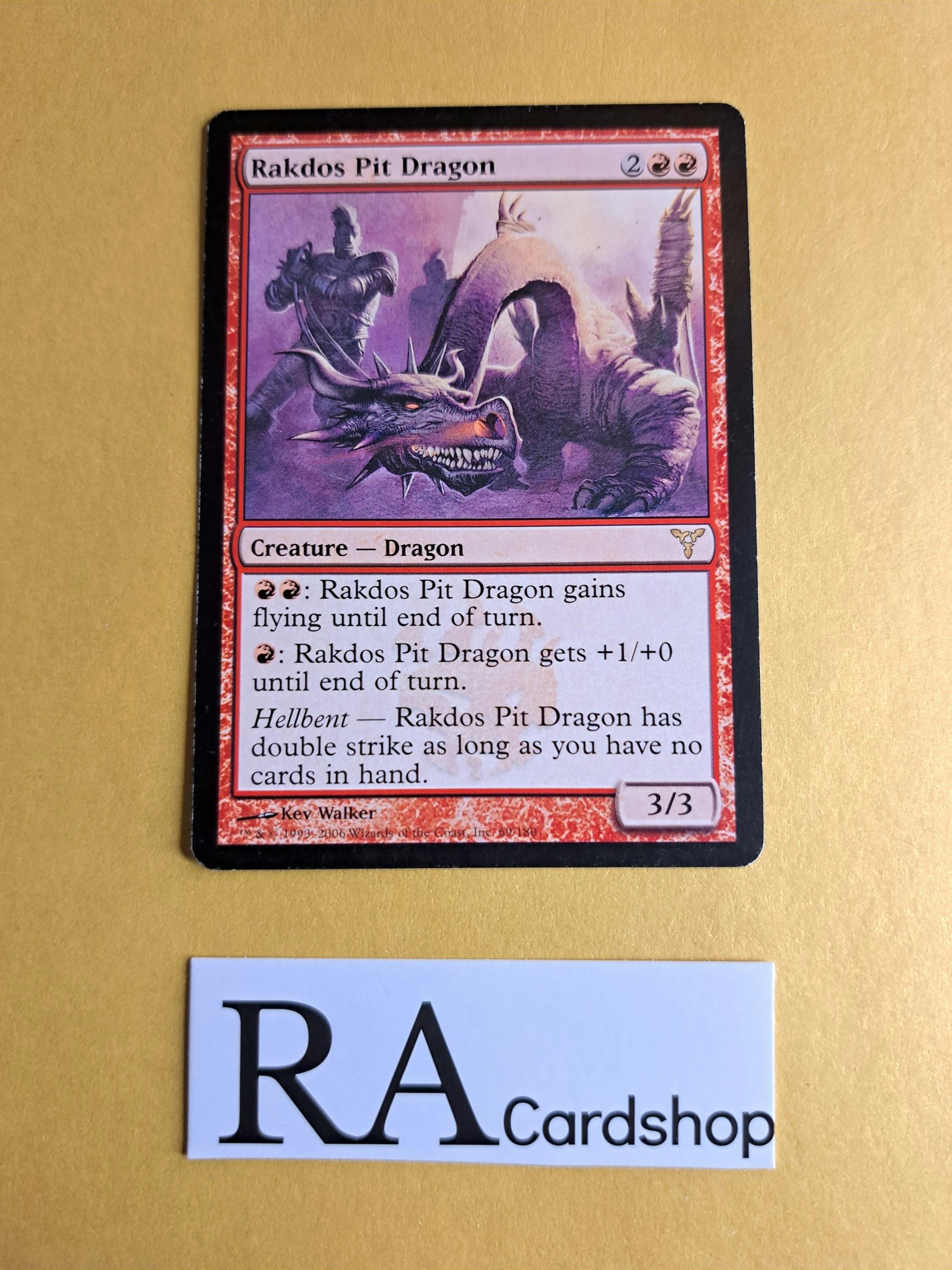 Rakdos Pit Dragon Rare 60/180 Dissension (DIS) Magic the Gathering