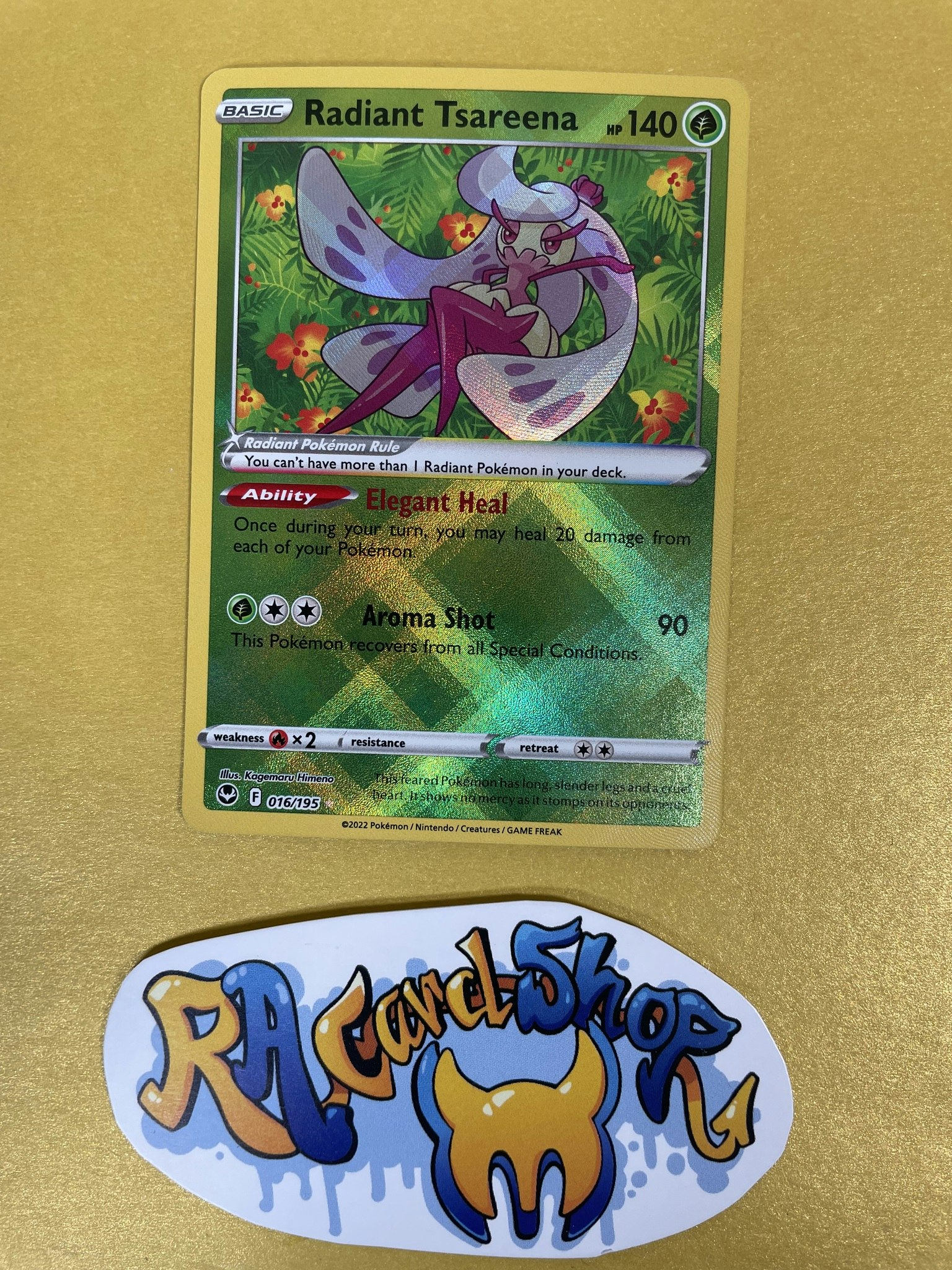 Radiant Tsareena 016/195 Silver Tempest Pokemon