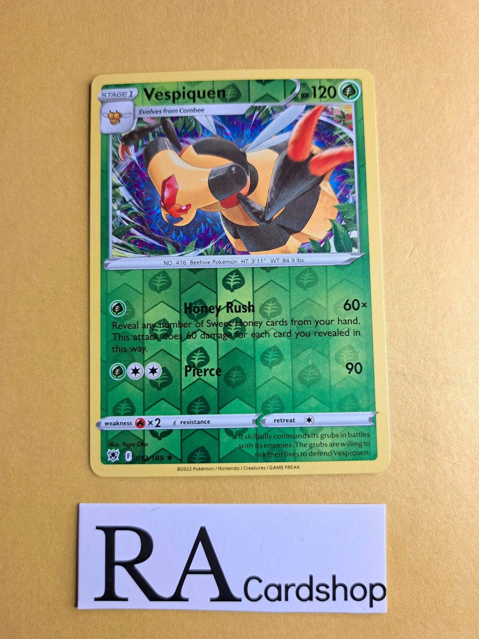 Vespiquen Reverse Holo Rare 012/189 Astral Radiance Pokemon