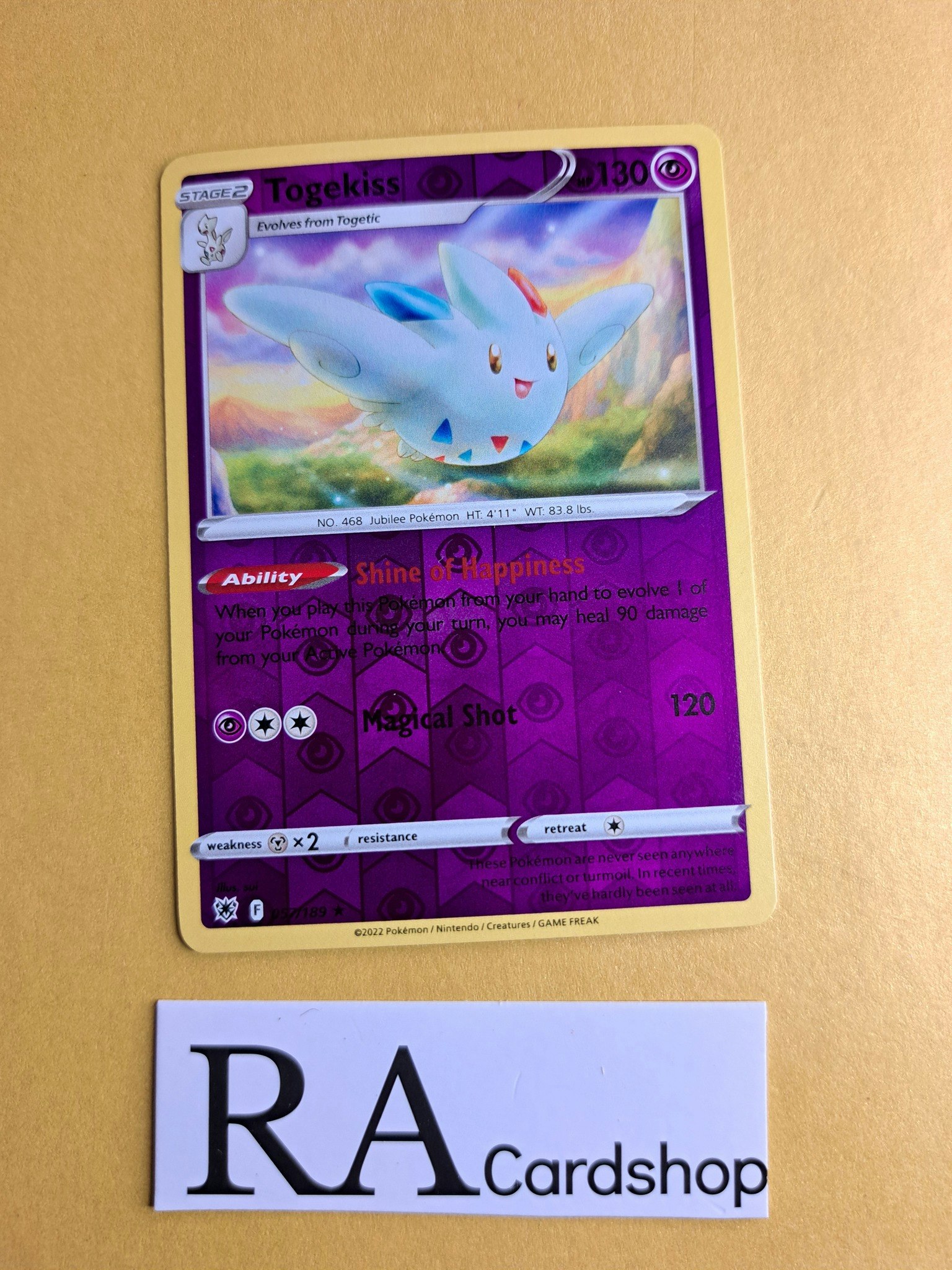 Togekiss Reverse Holo Rare 057/189 Astral Radiance Pokemon