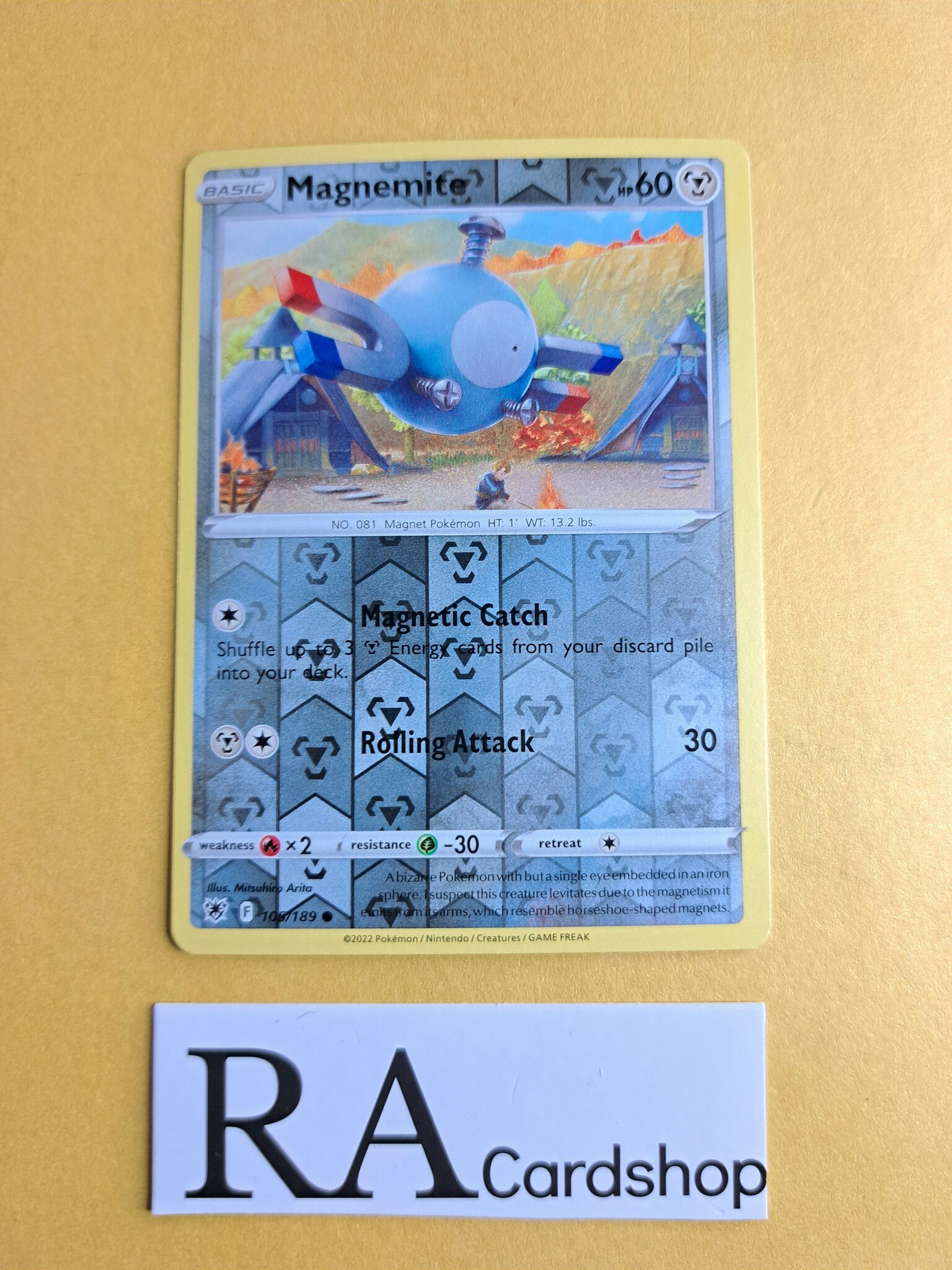 Magnemite Reverse Holo Common 105/189 Astral Radiance Pokemon
