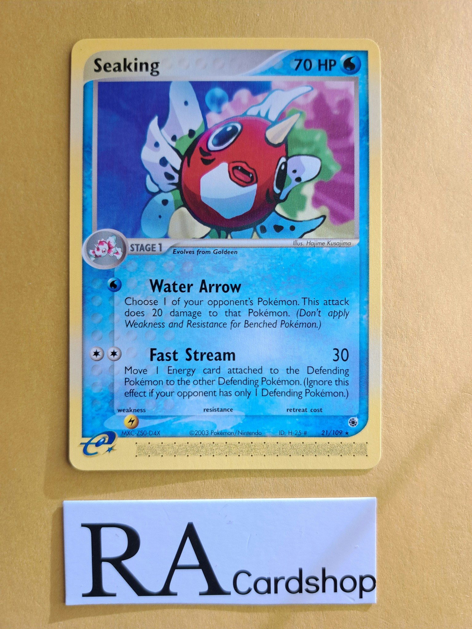 Seaking Rare 21/109 Ex Ruby & Sapphire Pokemon