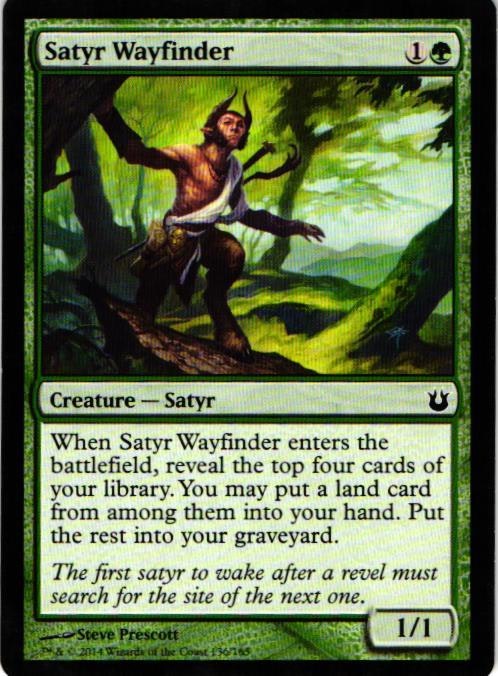 Satyr Wayfinder Common 136/165 Born of the Gods (BNG) Magic the Gathering