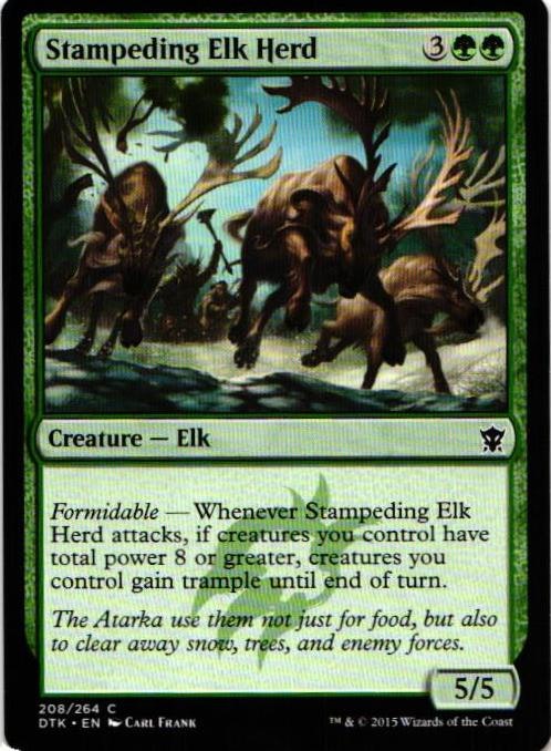 Stampeding Elk Herd Common 208/264 Dragons of Tarkir (DTK) Magic the Gathering
