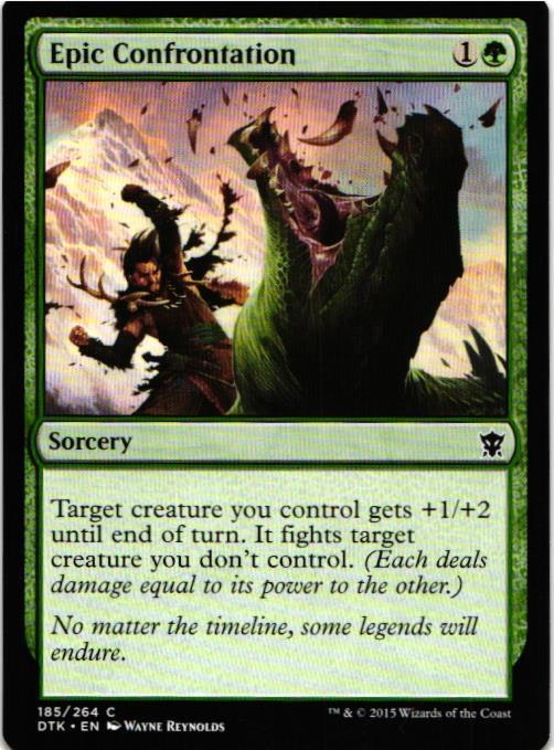Epic Confrontation Common 185/264 Dragons of Tarkir (DTK) Magic the Gathering