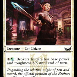 Brokers Initiate Common 005/281 Streets of New Capenna (SNC) Magic the Gathering