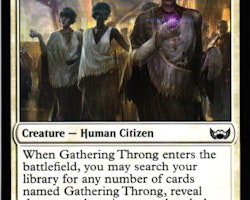 Gathering Throng Common 013/281 Streets of New Capenna (SNC) Magic the Gathering