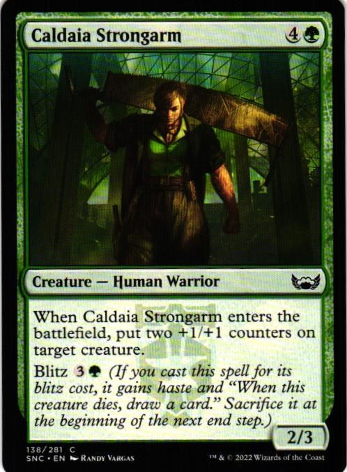 Caldaia Strongarm Common 138/281 Streets of New Capenna (SNC) Magic the Gathering