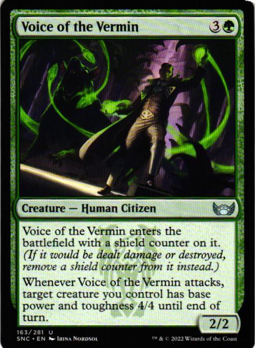 Voice of the Vermin Uncommon 163/281 Streets of New Capenna (SNC) Magic the Gathering